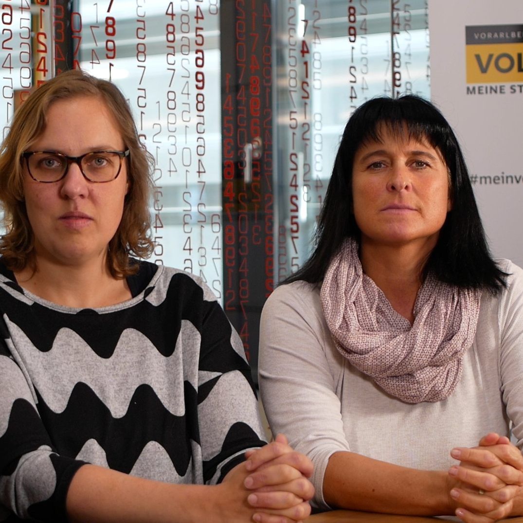 Bettina Köck und Petra Rigo im Gespräch.