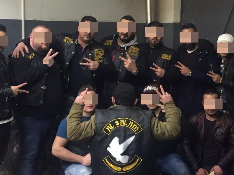 "Al Salam" - die Gang tritt wie Rocker auf. "Al Salam" - die Gang tritt wie Rocker auf.