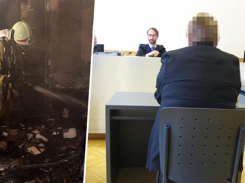 Die Angeklagte setzte im November 2017 ein Mehrparteienhaus in Frastanz in Brand Die Angeklagte setzte im November 2017 ein Mehrparteienhaus in Frastanz in Brand