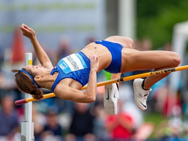 Katarina Johnson Thompson klar vorne