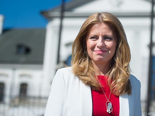 Slowakische Präsidentin Zuzana Caputova Slowakische Präsidentin Zuzana Caputova
