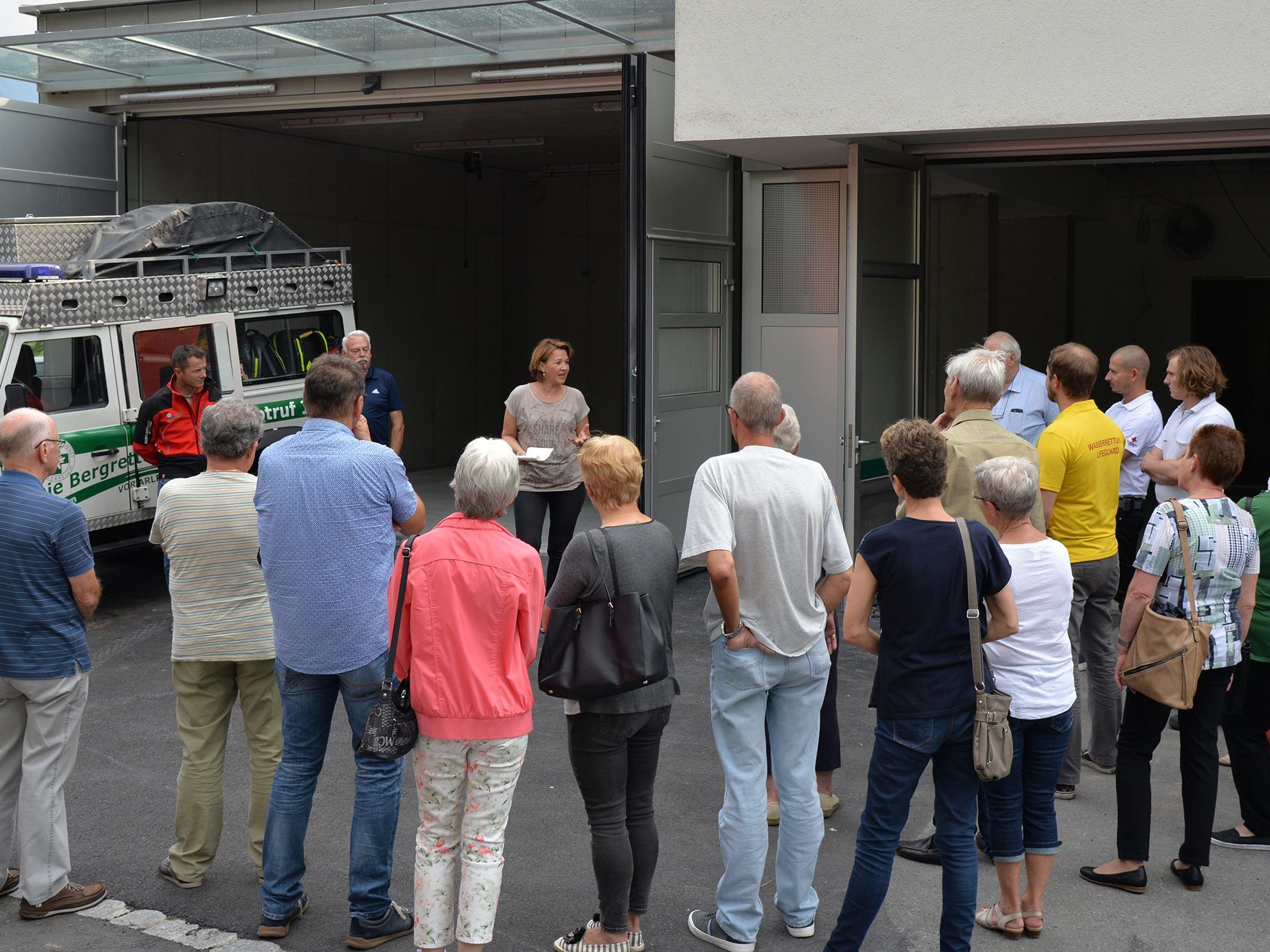 Viele Interessierte bei "Fritag am Füfe" im Rettungsheim