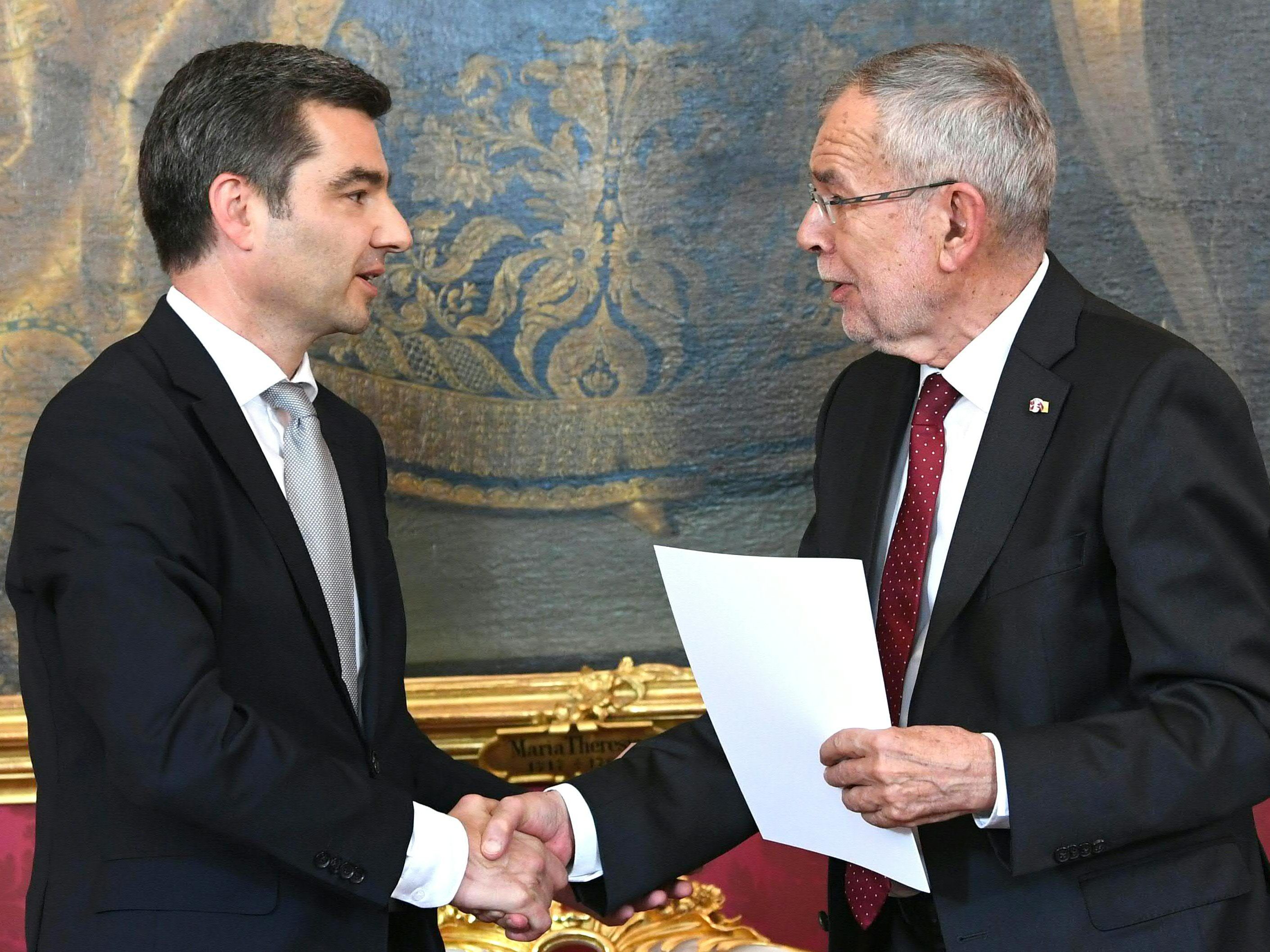 Am Montag wurde Peschorn von Van der Bellen angelobt.