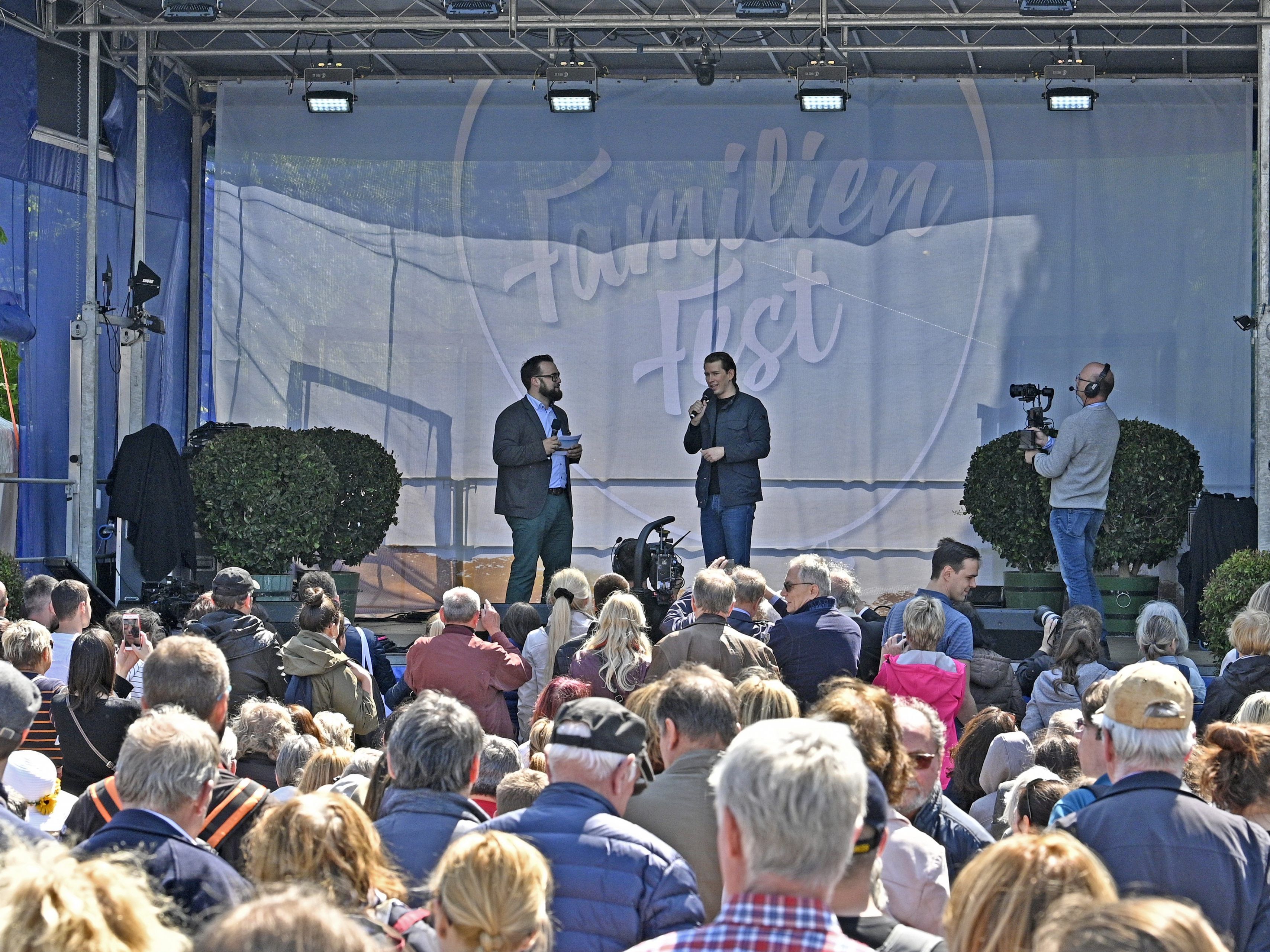 Die ÖVP veranstaltete am 1. Mai 2019 ein Familienfest in Wien.