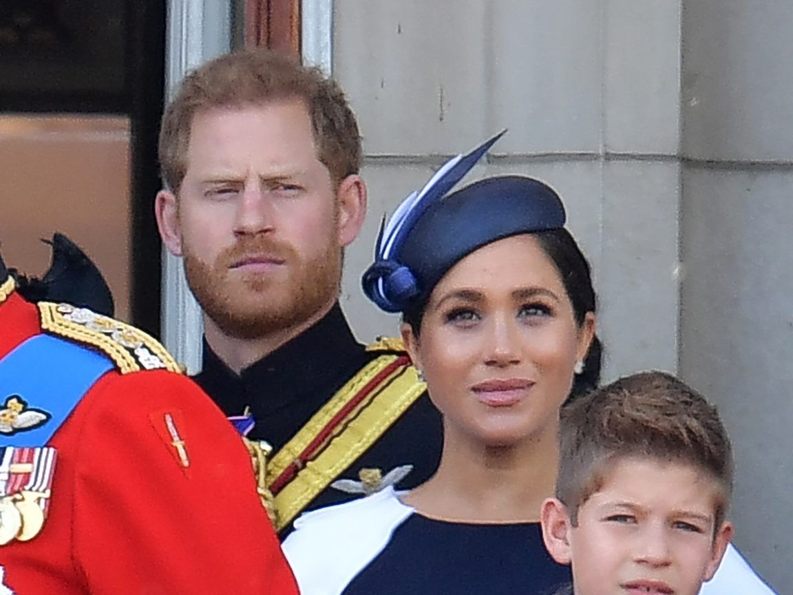 Prinz Harry und Meghan Markle bei der "Trooping the Colour"-Zeremonie. Prinz Harry und Meghan Markle bei der "Trooping the Colour"-Zeremonie.