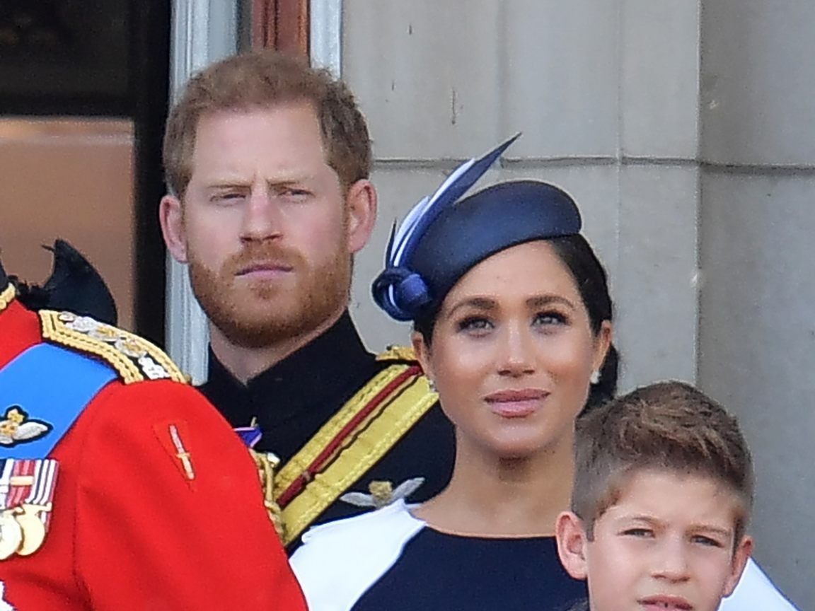 Prinz Harry und Meghan Markle bei der "Trooping the Colour"-Zeremonie.