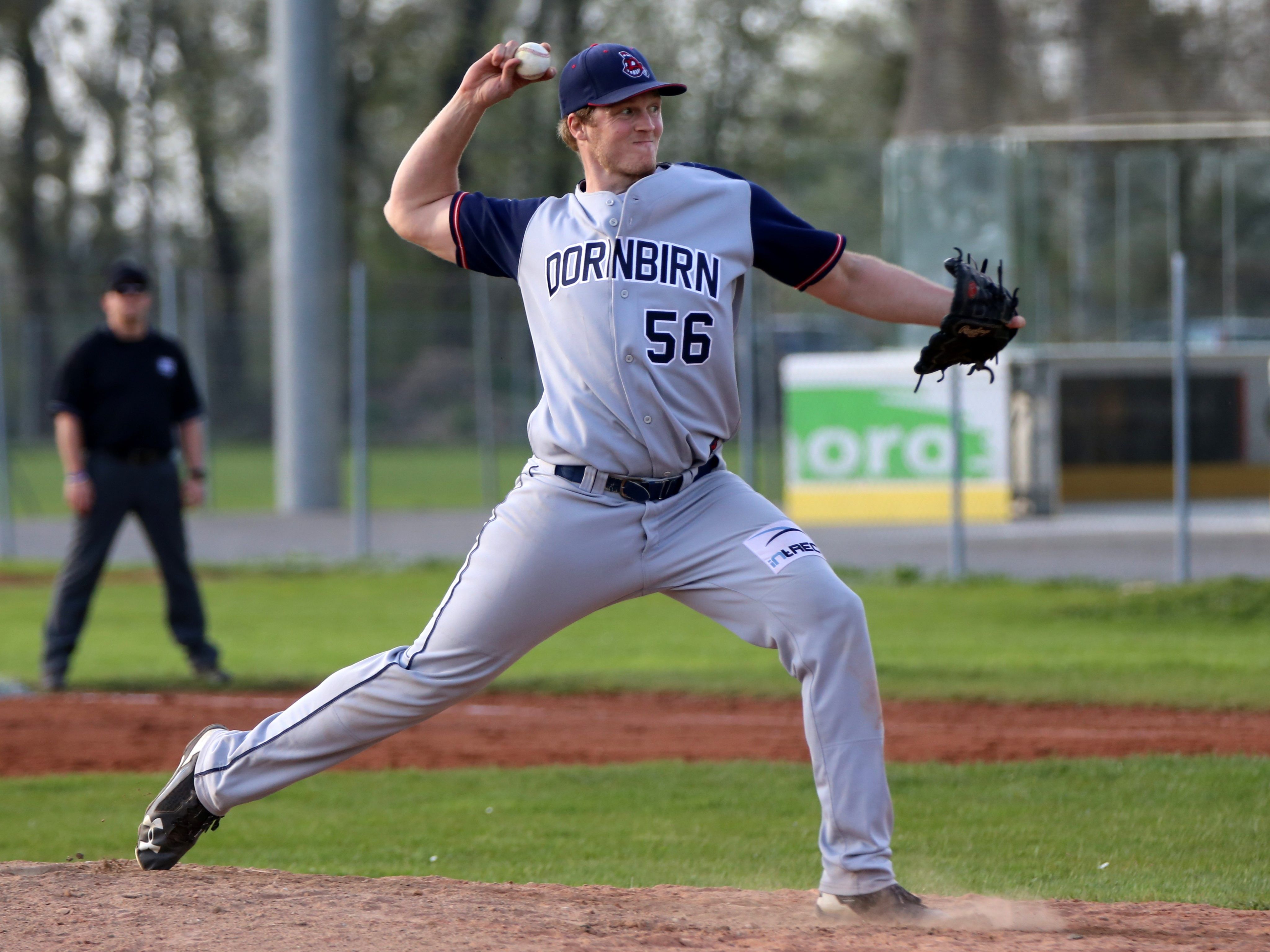 Dornbirns Baseballer (im Bild Paul Astl) zeigen sich weiterhin in Topform.