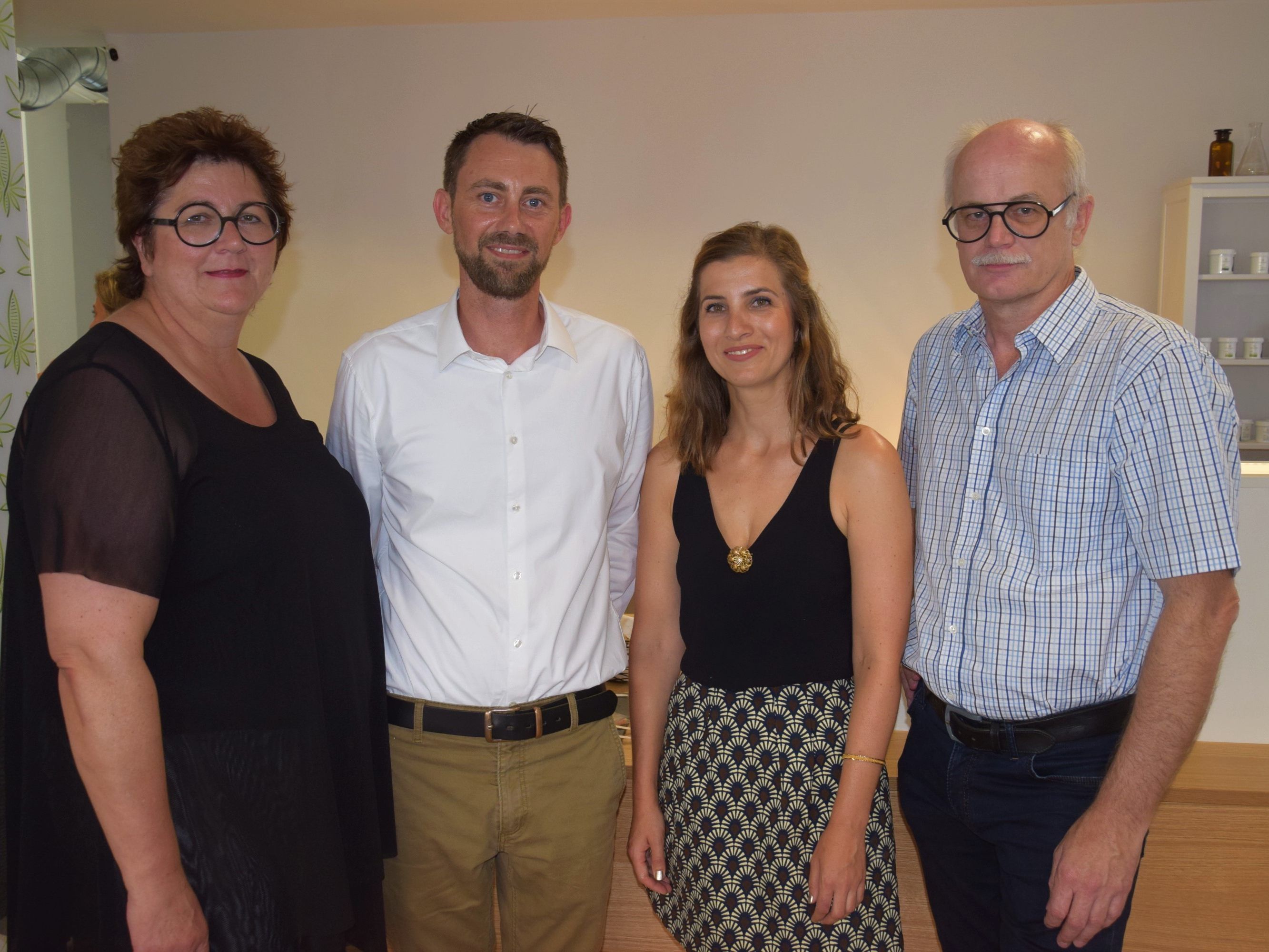 v.l. Isolde Nachbauer (WG Götzis), Daniel und Nicole Feurstein, Willi Nachbauer