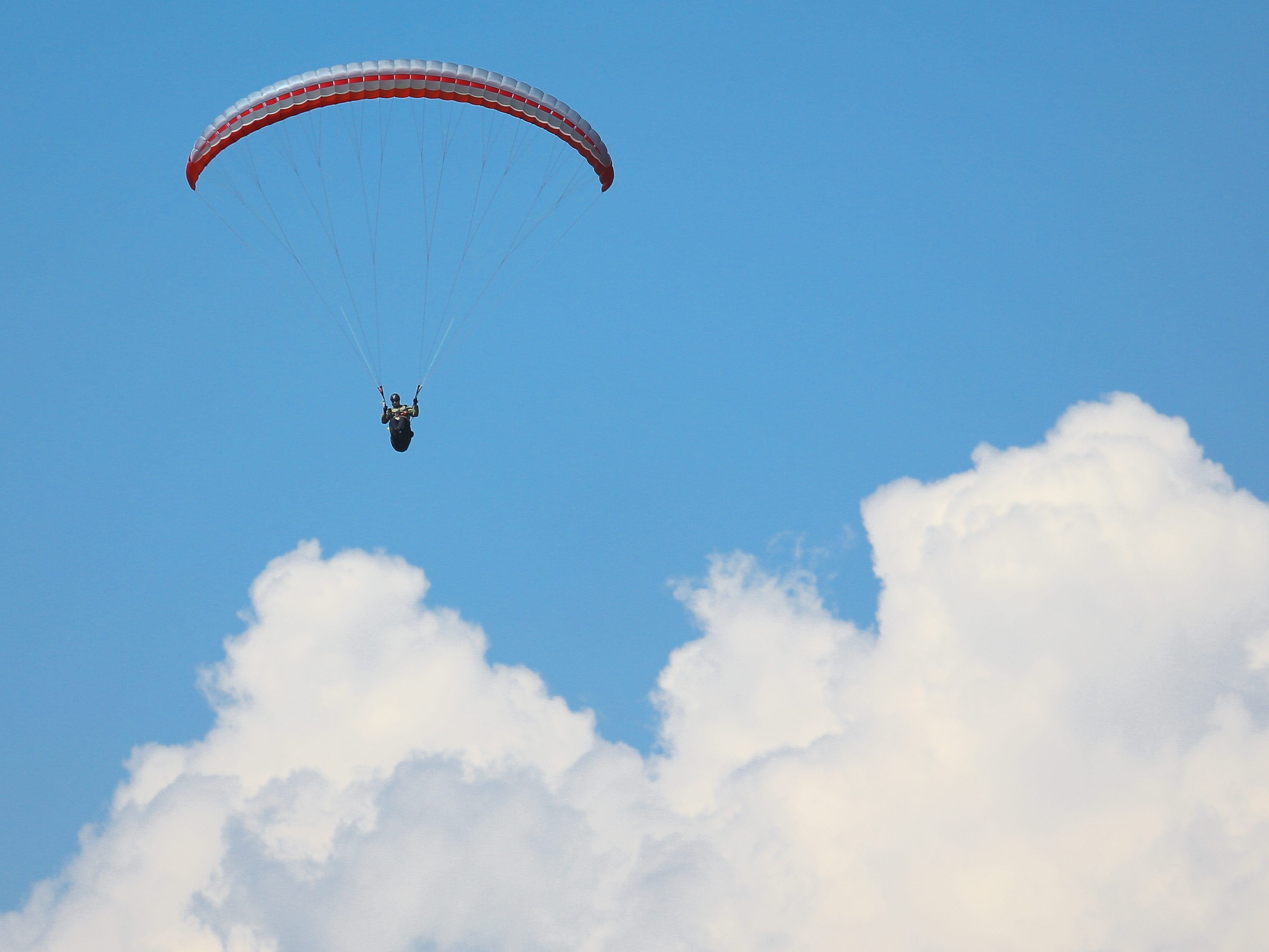 Der Paragleiter blieb unverletzt.