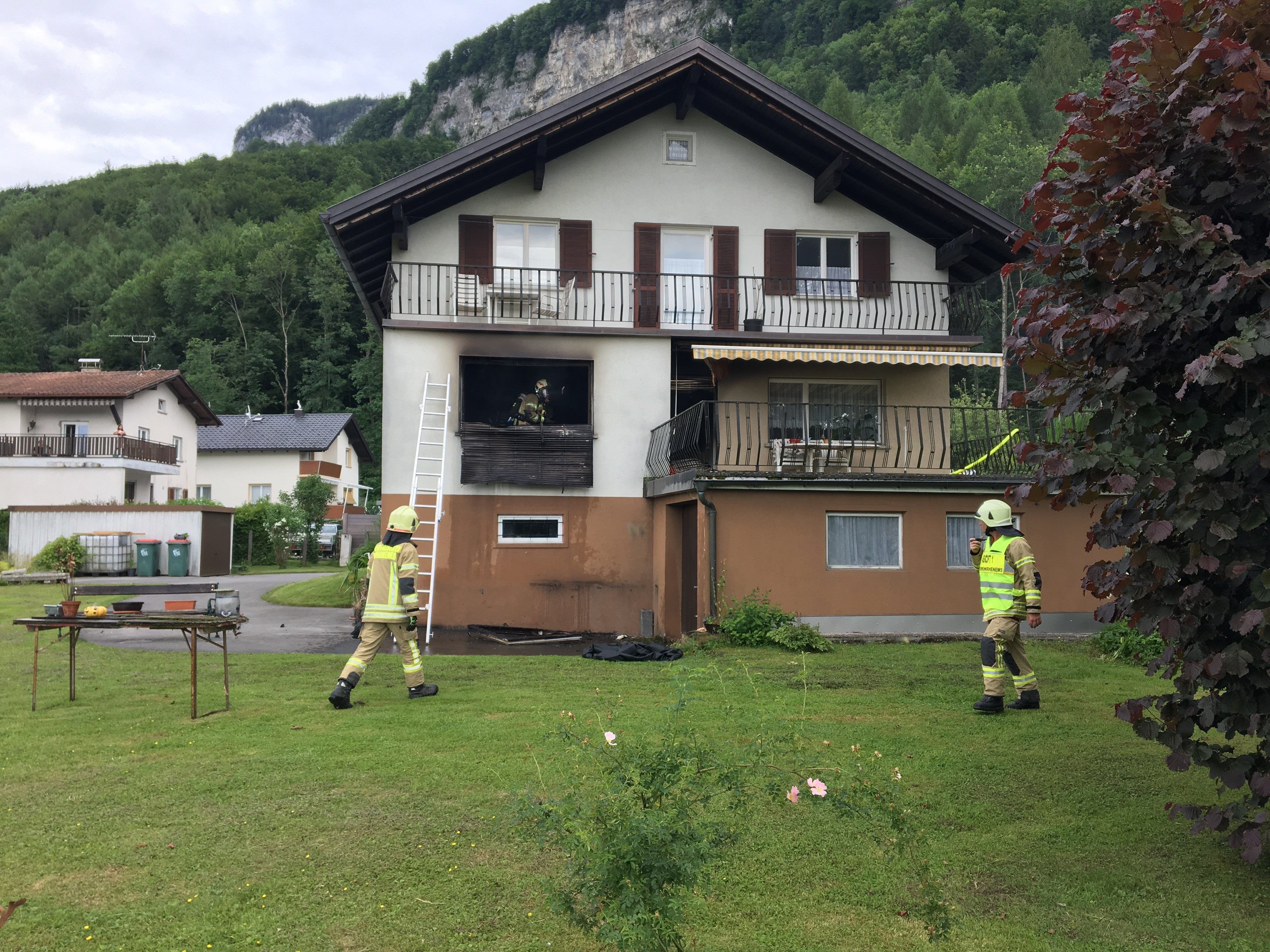 In Hohenems ist eine Küche in Brand geraten