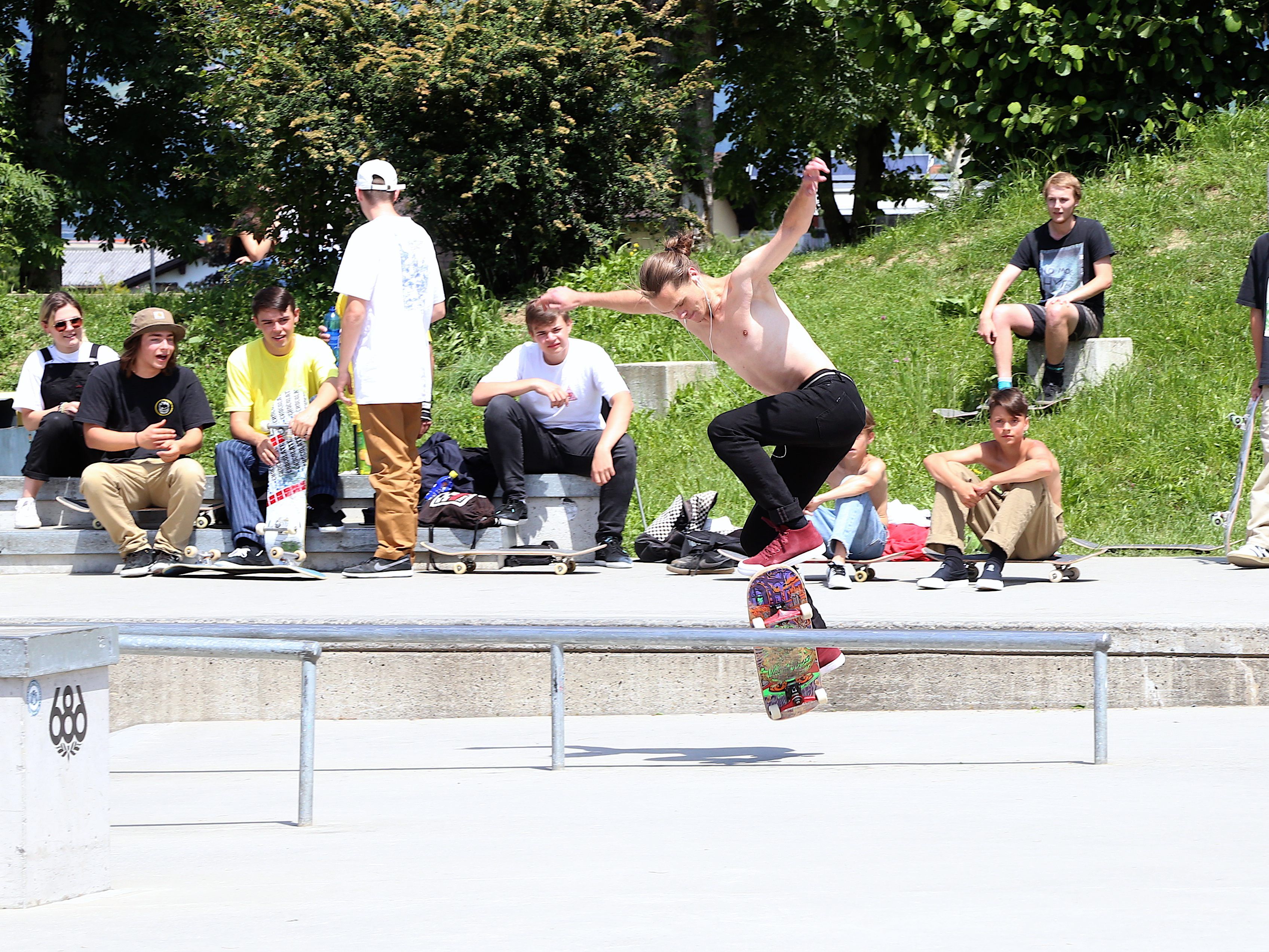 Beeindruckende Tricks wurden beim Skate-Cup gezeigt. Beeindruckende Tricks wurden beim Skate-Cup gezeigt.