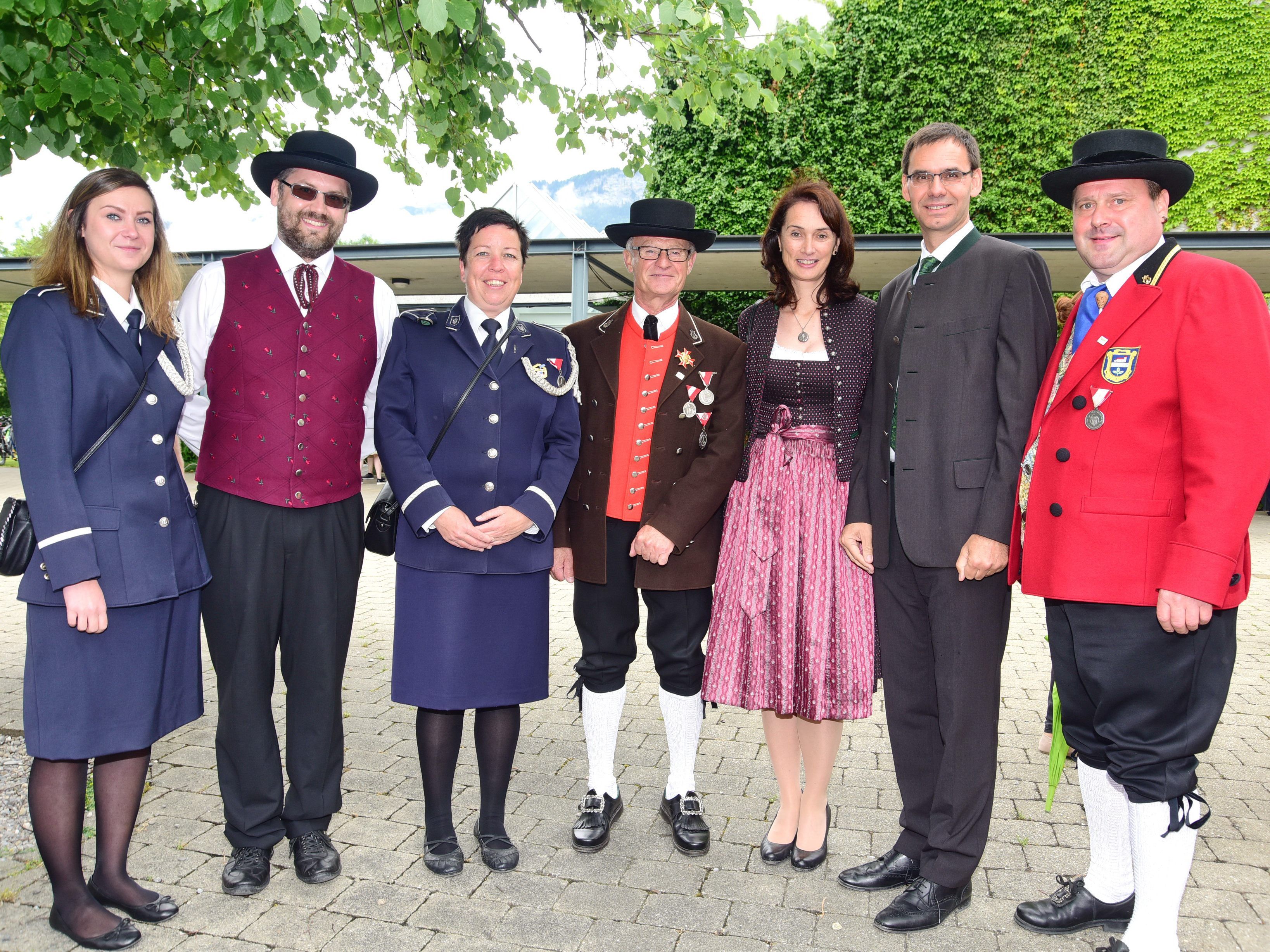 LH Markus Wallner beim Bezirksmusikfest in Altach.