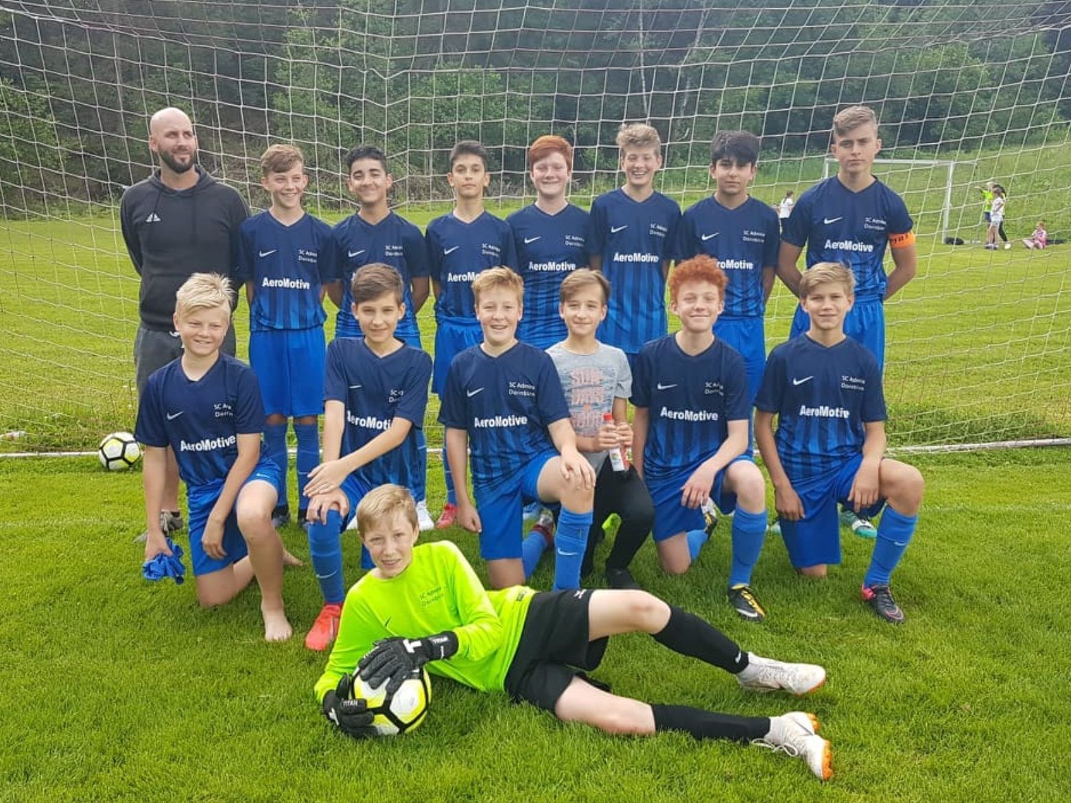 Das Admira U14 Team freute sich über den Vize-Meister Titel
