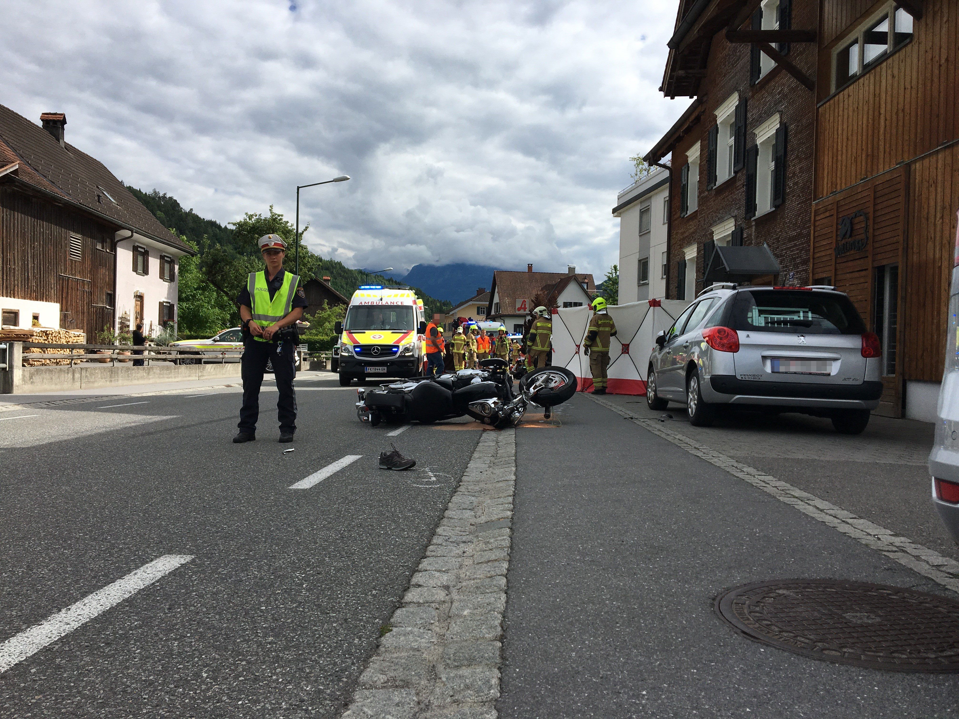 Am Sonntagnachmittag kam es in Rankweil zu einem Unfall.