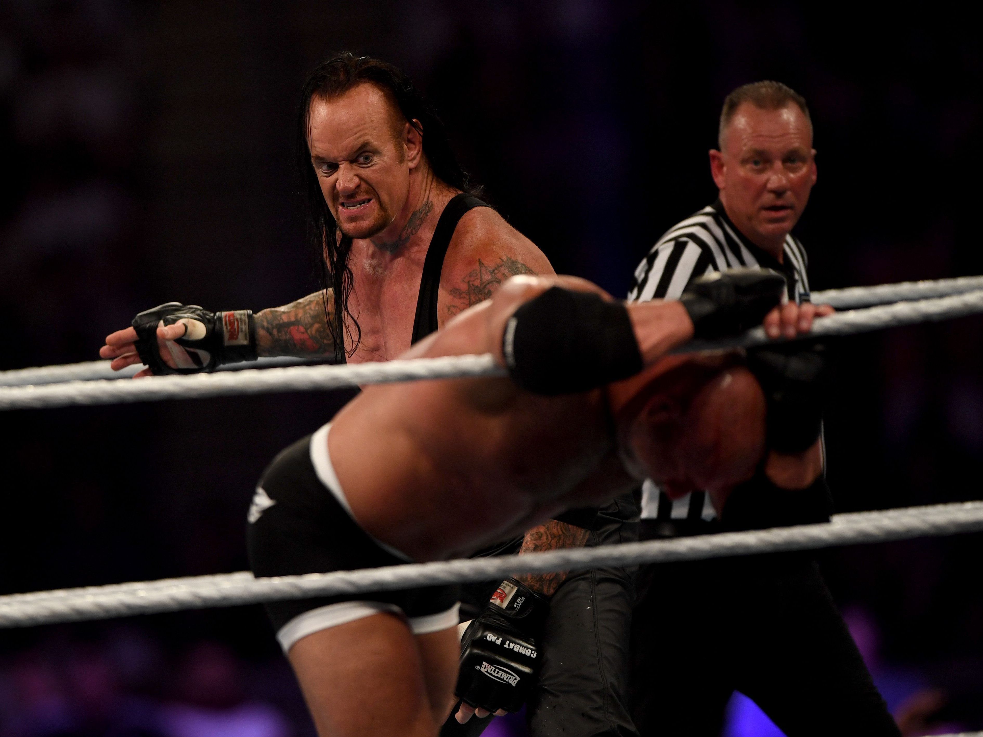 Der Undertaker gegen Goldberg.