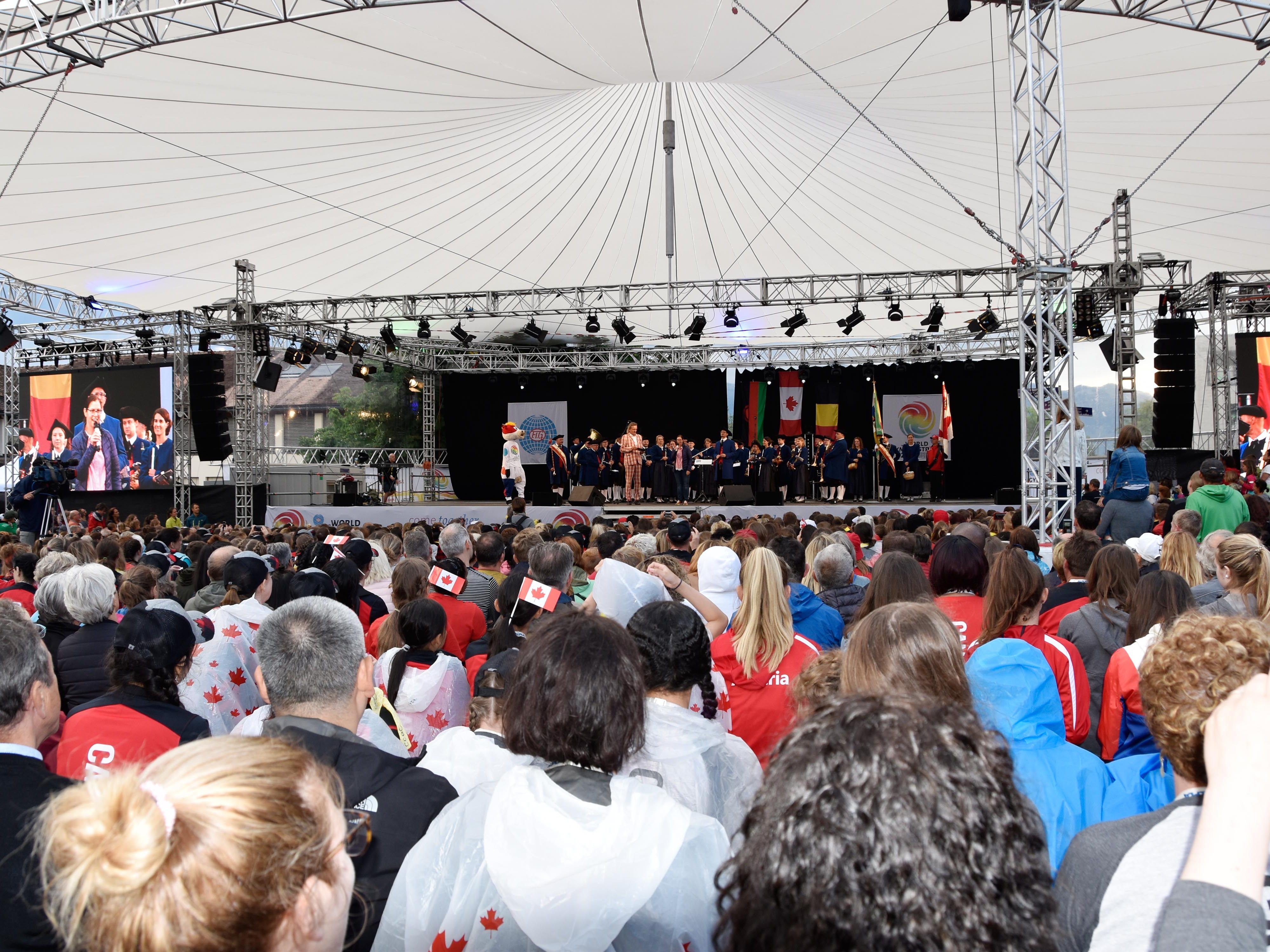 Gymnaestrada-Eröffnung in Rankweil.