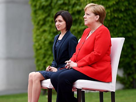 Moldauische Ministerpräsidentin Sandu bei Merkel zu Gast