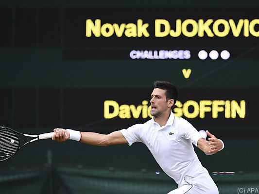 Djokovic nur mit wenigen Problemen gegen Goffin Djokovic nur mit wenigen Problemen gegen Goffin