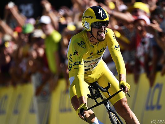 Julian Alaphilippe raste zum Sieg auf der Zeitfahr-Etappe Julian Alaphilippe raste zum Sieg auf der Zeitfahr-Etappe