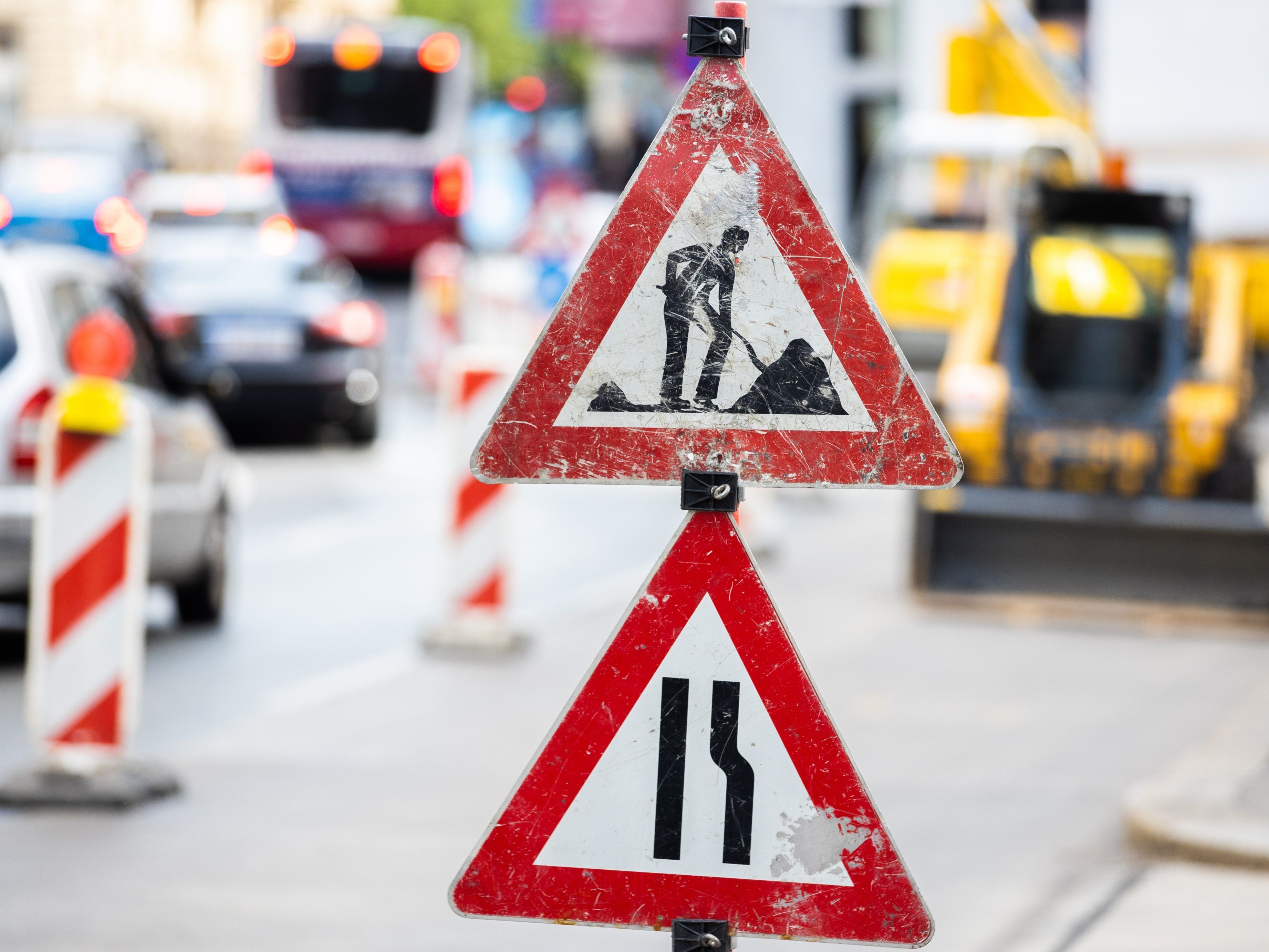 Die Baustelle in Wien-Meidling sorgte für Stau im Frühverkehr.