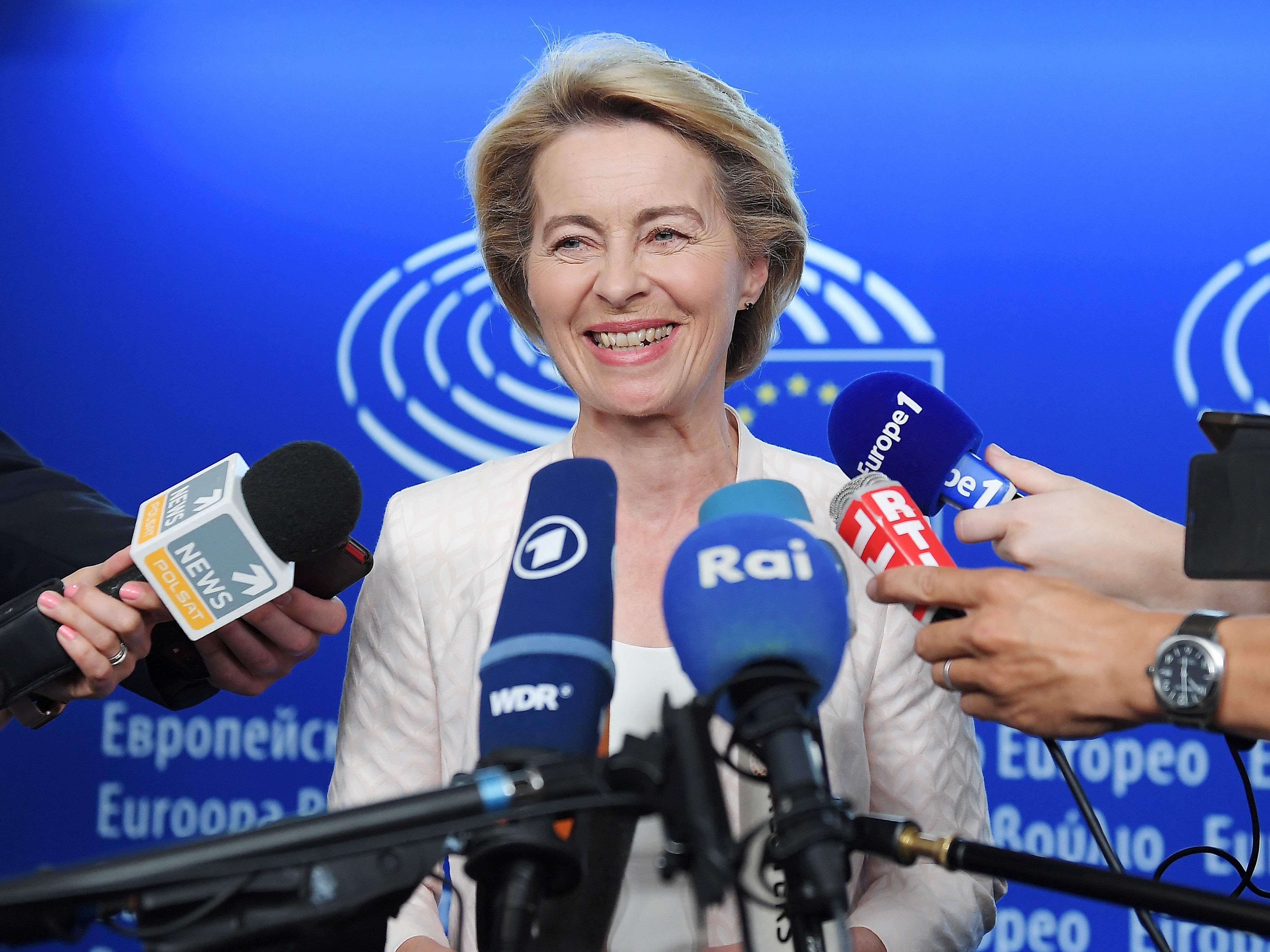 Die deutsche Verteidigungsministerium Ursula Von der Leyen.