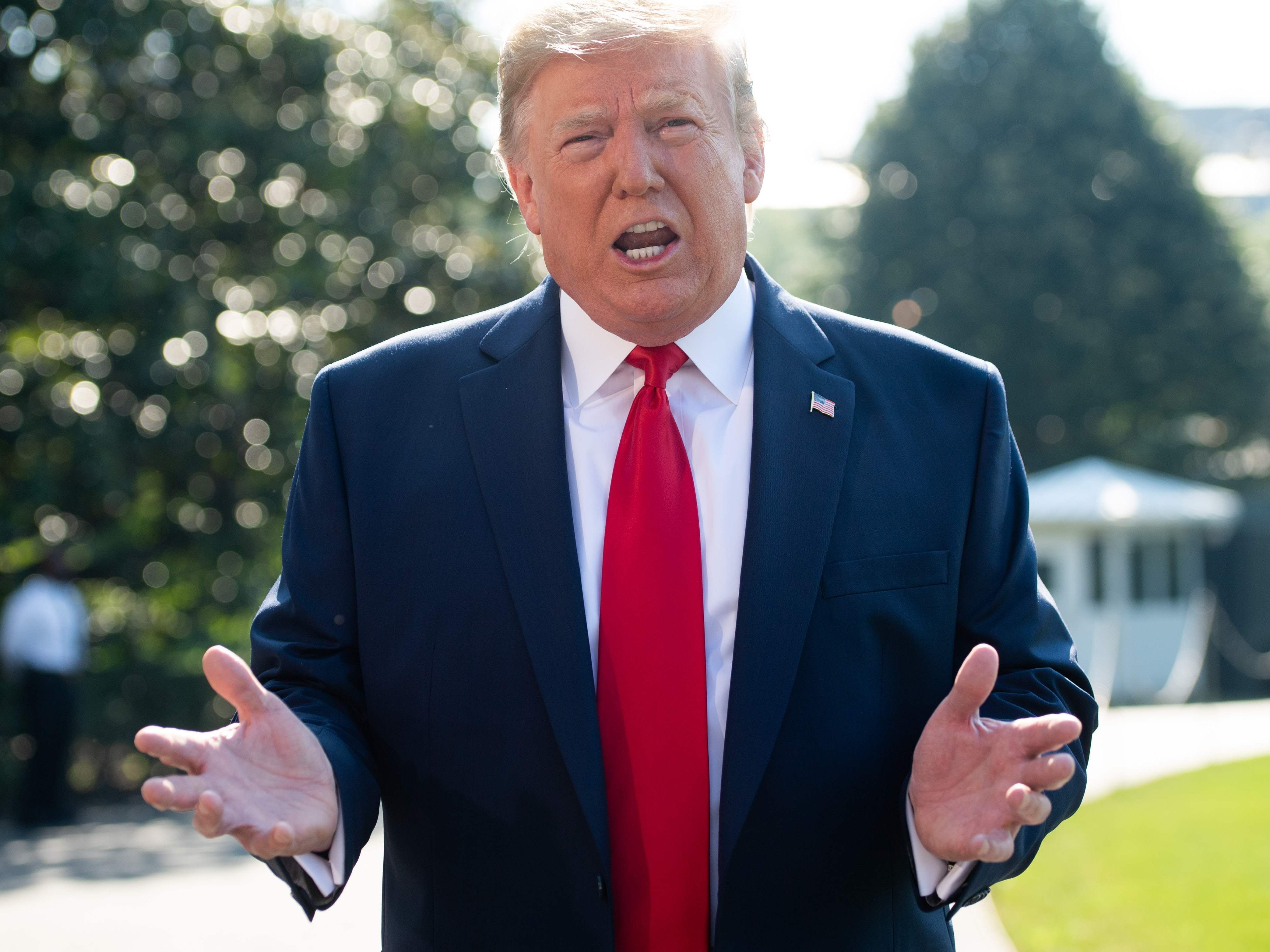 Donald Trump bezeichnete sich als die "am wenigsten rassistische Person".