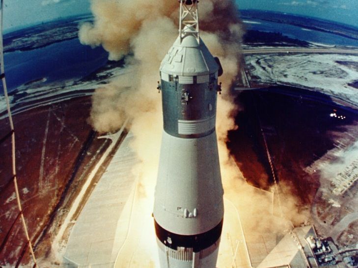 Die Apollo-11-Mission startete am 16. Juli 1969.