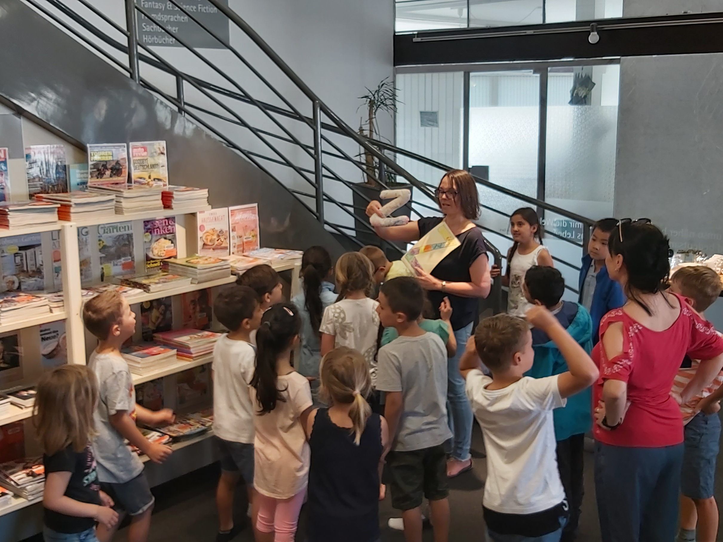 Die Buchstabenrallyes machten den jungen Bibliotheksbesuchern Spaß.