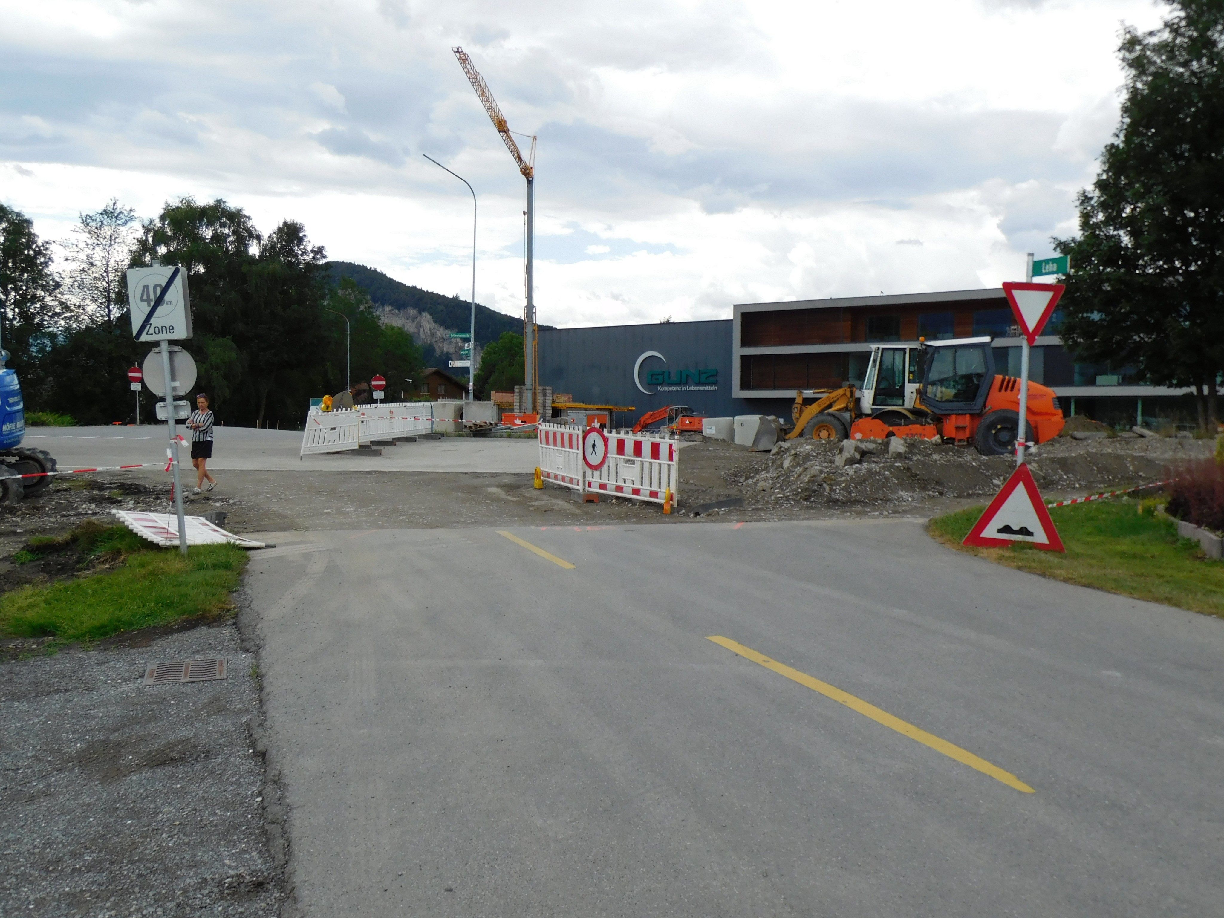Die Arbeiten zum neuen Kreisverkehr verlaufen nach Plan Die Arbeiten zum neuen Kreisverkehr verlaufen nach Plan