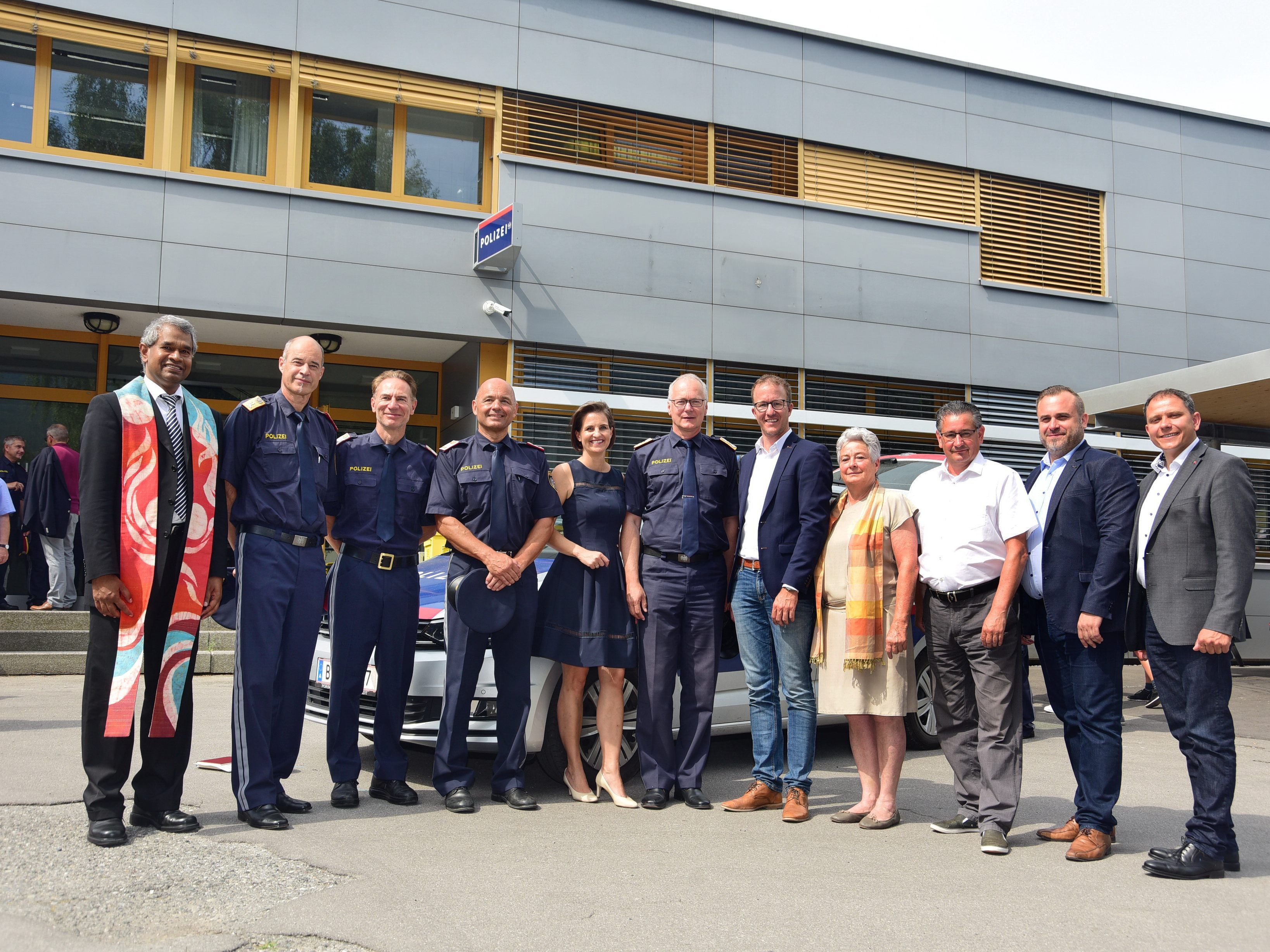 Sicherheitslandesrat besuchte feierliche Eröffnung der neuen Polizeiinspektion Satteins