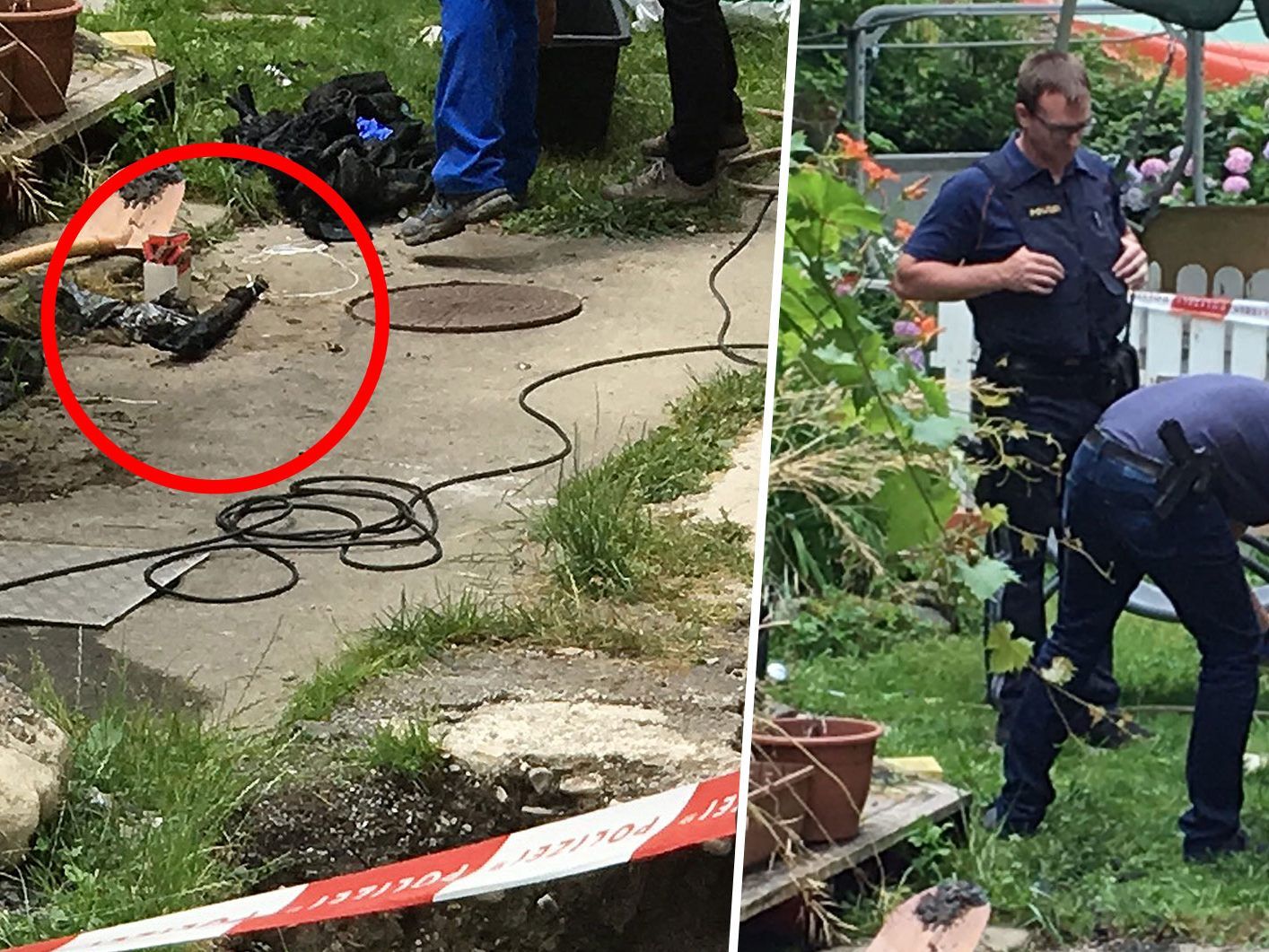 Die Polizei sicherte die gefundenen Kriegswaffen in Dornbirn.