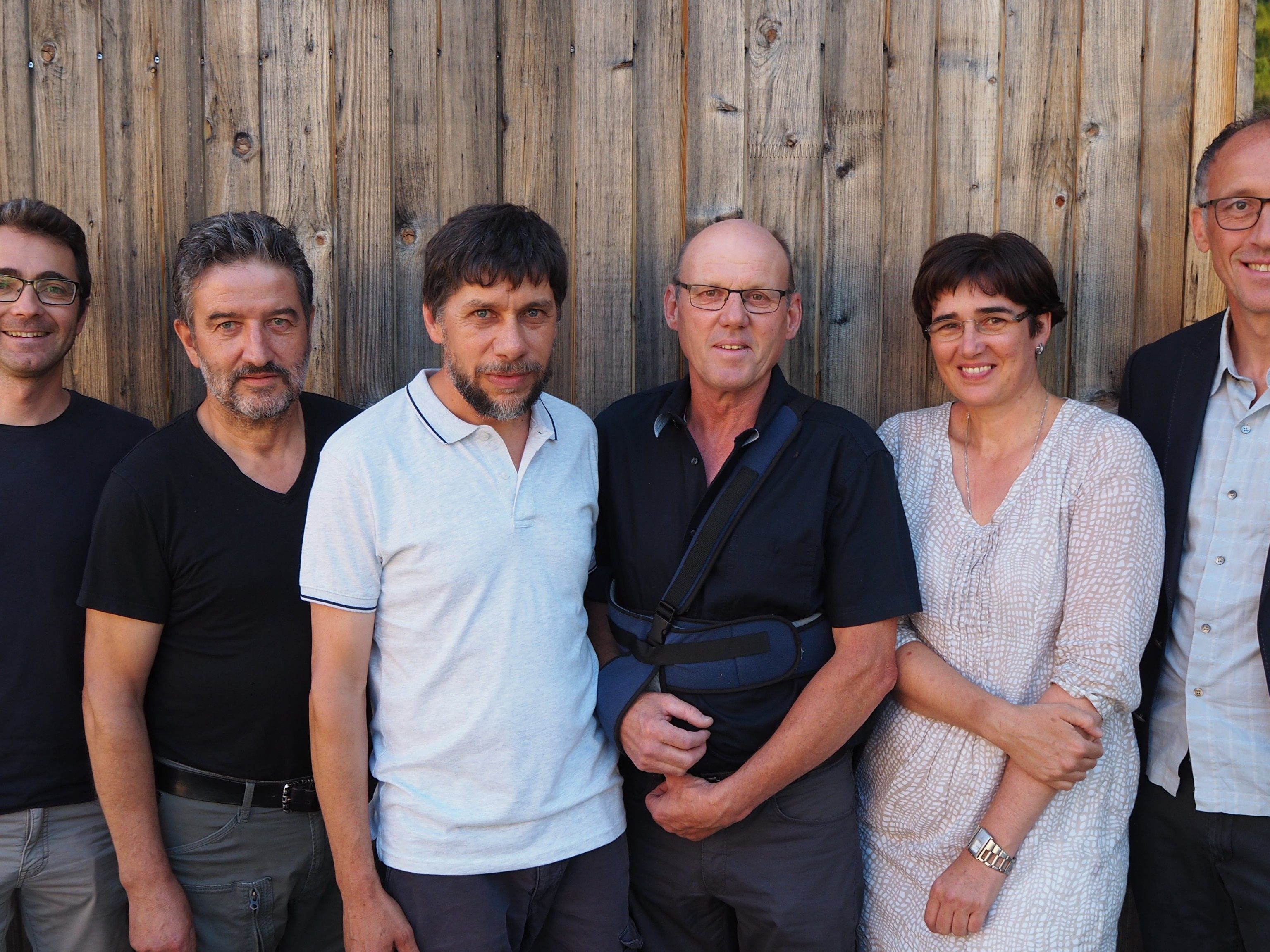 Förster Christian Natter, Wilfried Keckeis, Kurt Nesensohn, Gerhard Vith (alle drei Vorstand Ortsgruppe Laterns), Dorothee Glöckle, (GF Waldverein Vorarlberg) Walter Amann (Obmann Waldverein Vorarlberg) Förster Christian Natter, Wilfried Keckeis, Kurt Nesensohn, Gerhard Vith (alle drei Vorstand Ortsgruppe Laterns), Dorothee Glöckle, (GF Waldverein Vorarlberg) Walter Amann (Obmann Waldverein Vorarlberg)