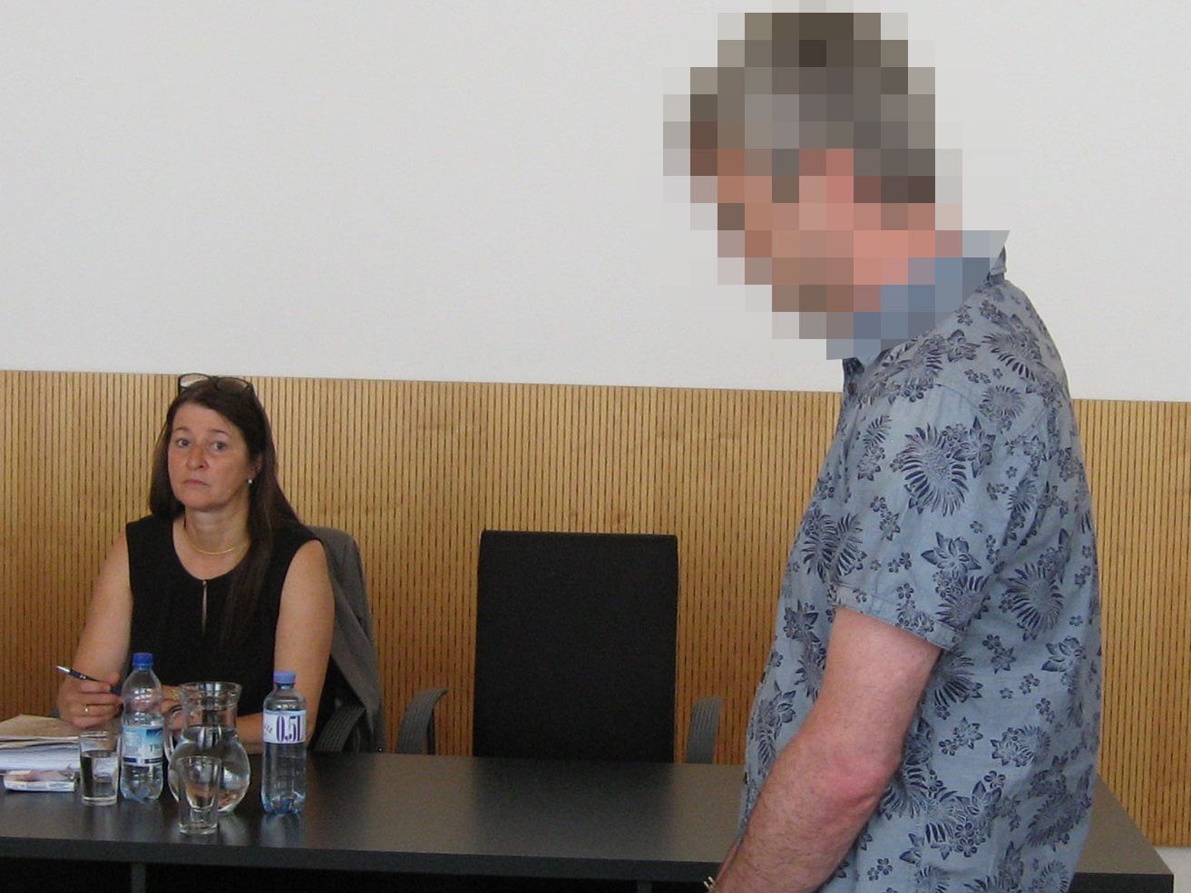 Der Angeklagte beim Prozess am Landesgericht Feldkirch.