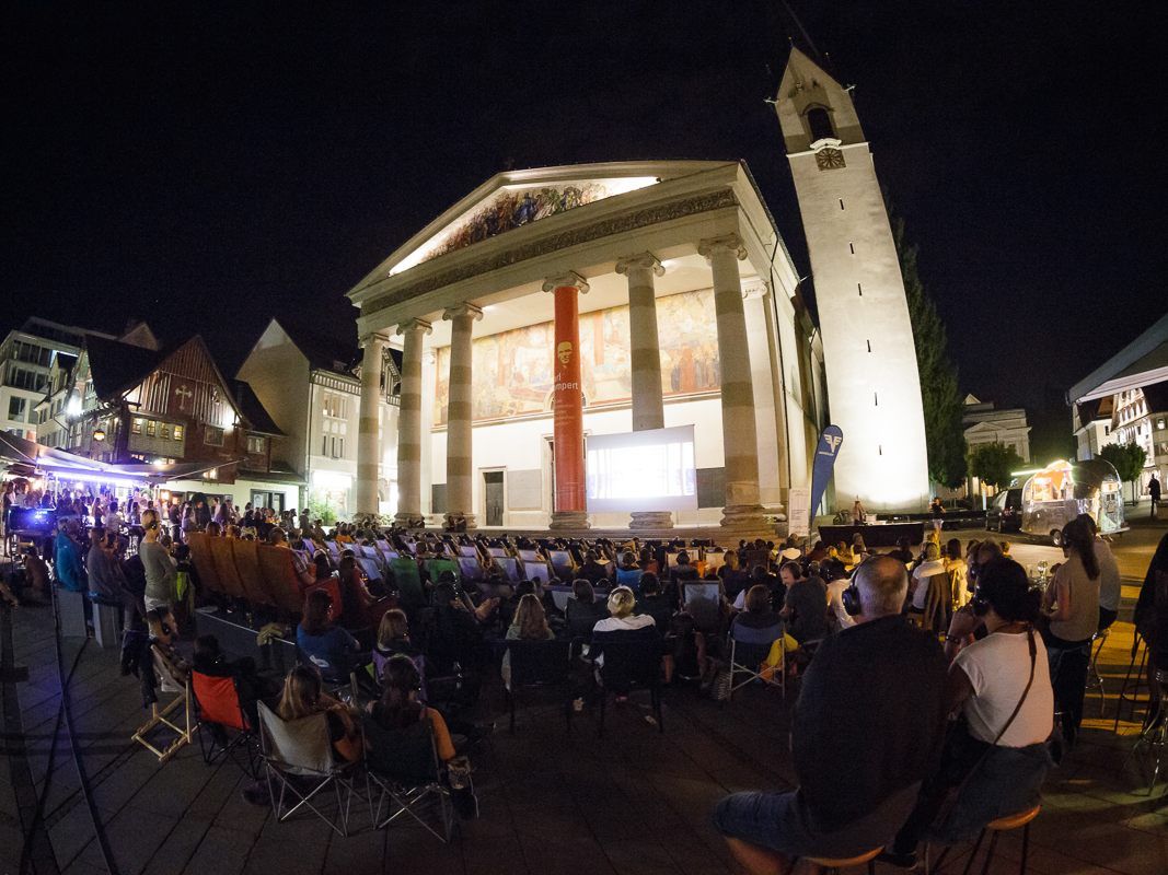 Silent Cinema am Marktplatz in Dornbirn.