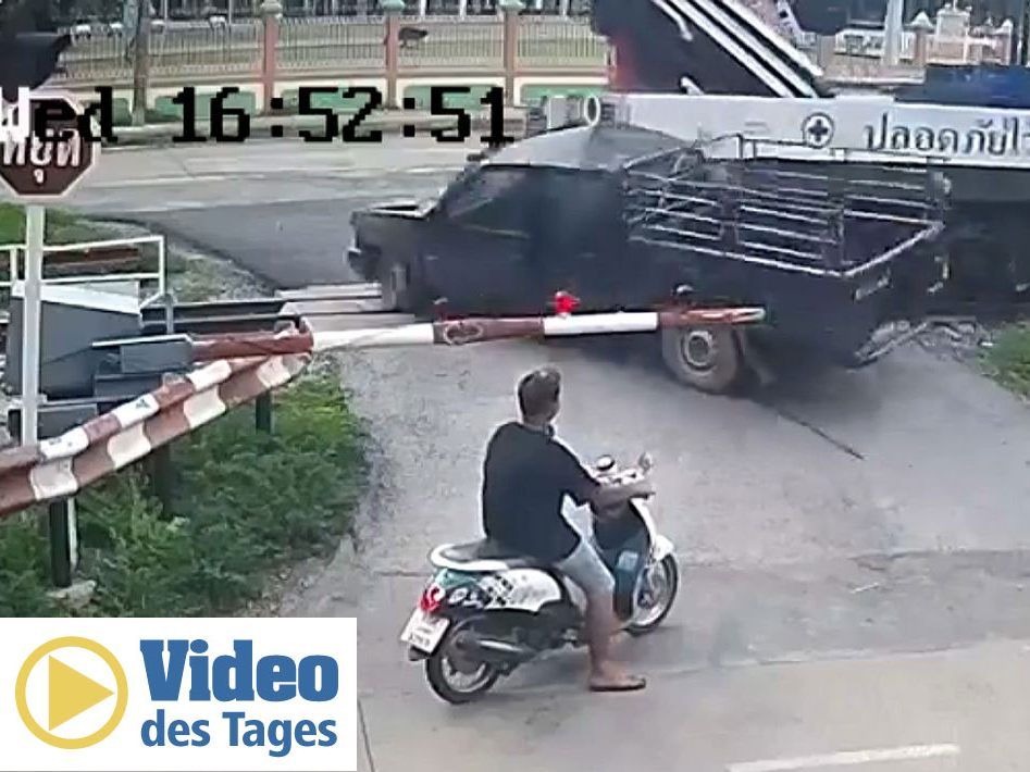 Der Fahrer erhielt prompt die Quittung für sein Verhalten.