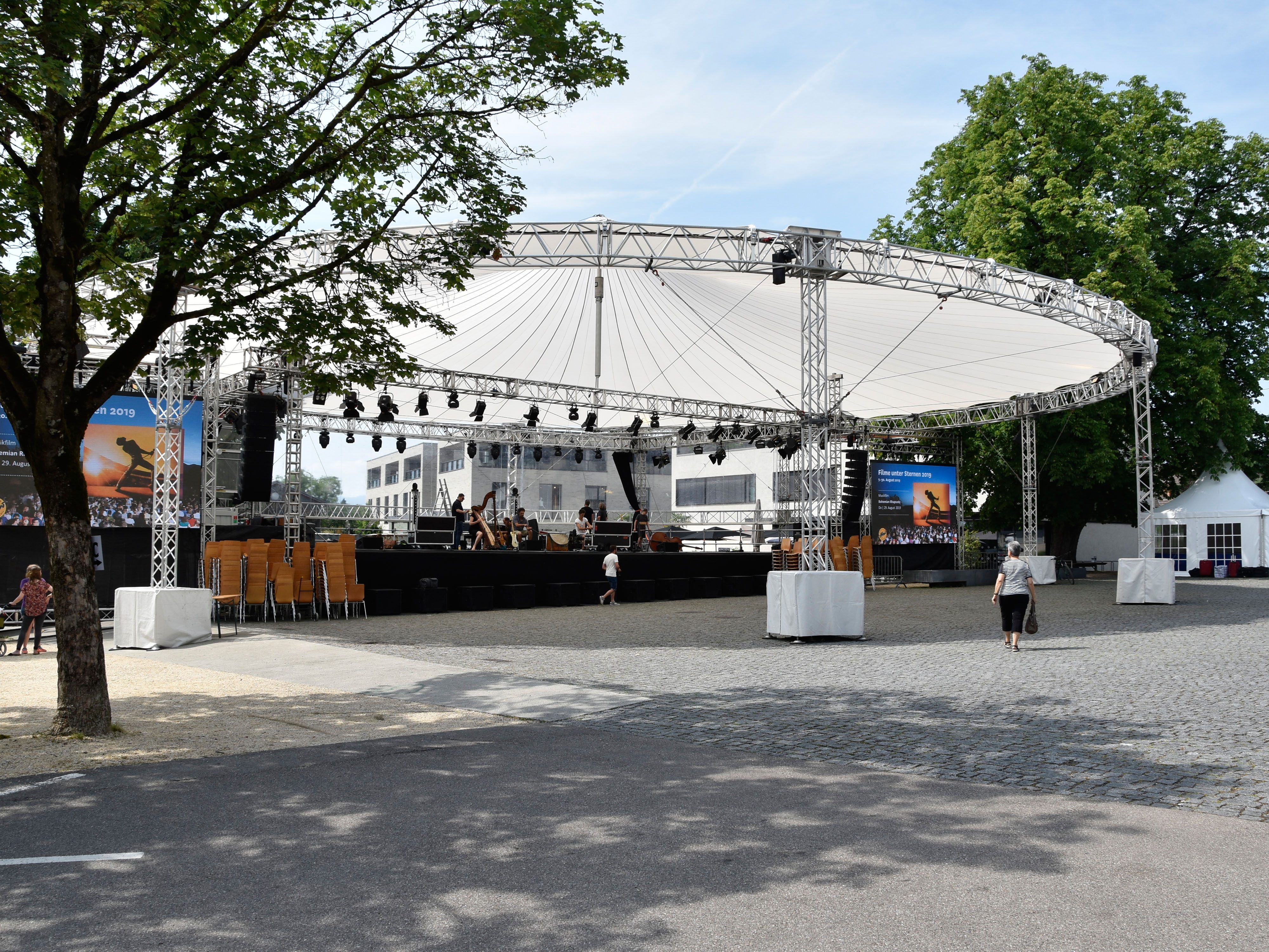 Die Außenbühne am Marktplatz Rankweil. Die Außenbühne am Marktplatz Rankweil.