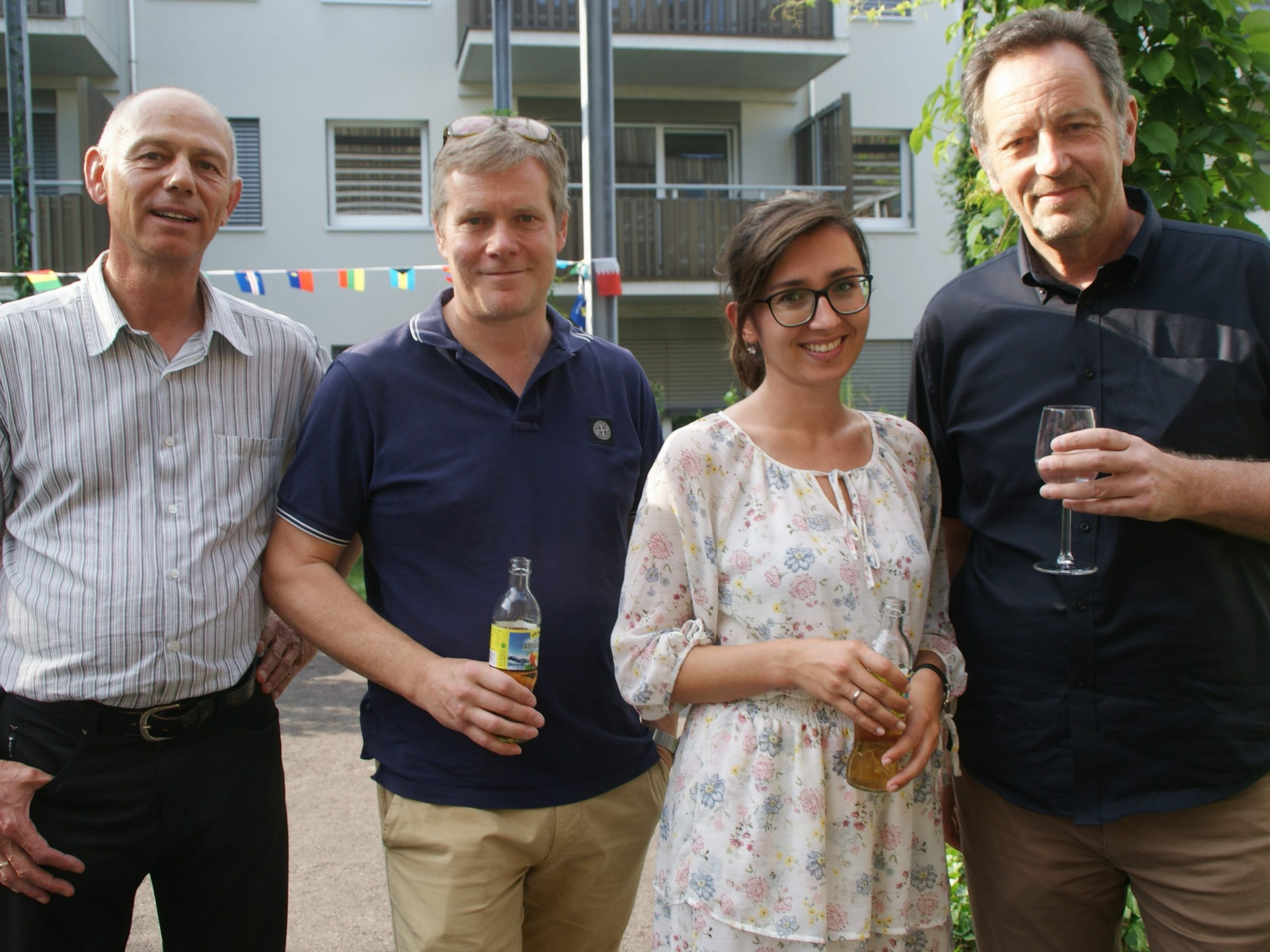 v.li. Benoo Bösch, Alexander Bayer, Ana Skraba, Wolfgang Hefel