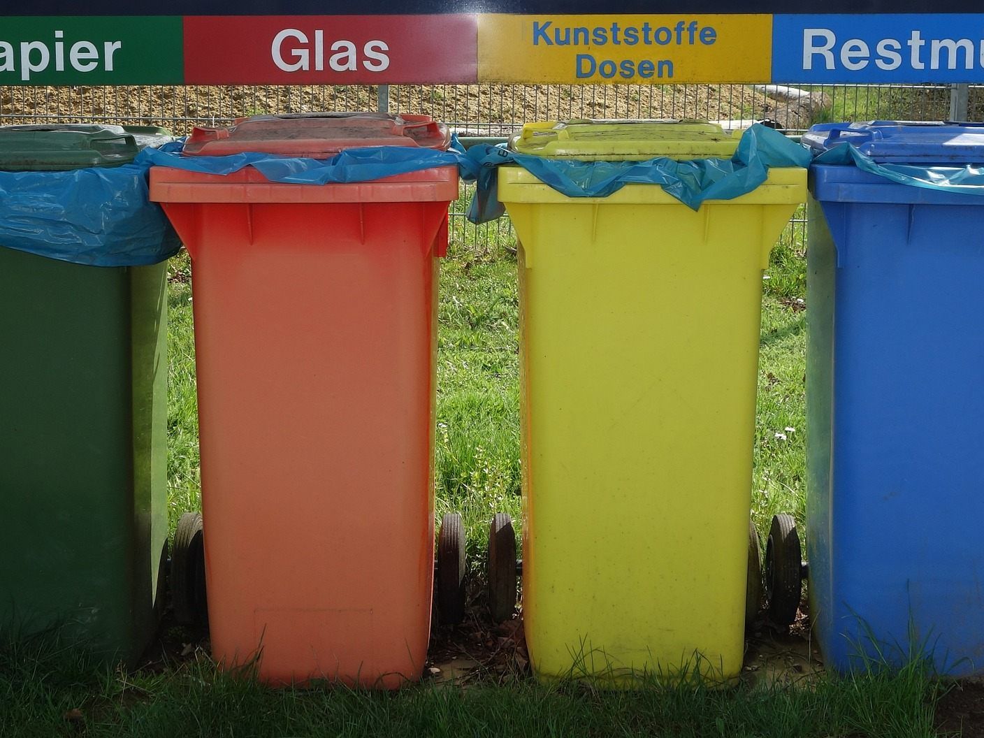 Junge Erwachsene sind von der Trennung des Hausmülls genervt.