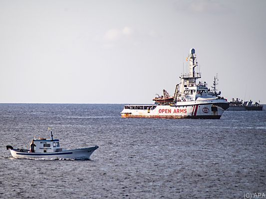 Das Rettungsschiff "Open Arms" findet in Spanien einen sicheren Hafen