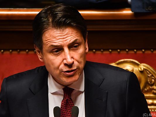 Conte attackierte in seiner Rede Salvini Conte attackierte in seiner Rede Salvini