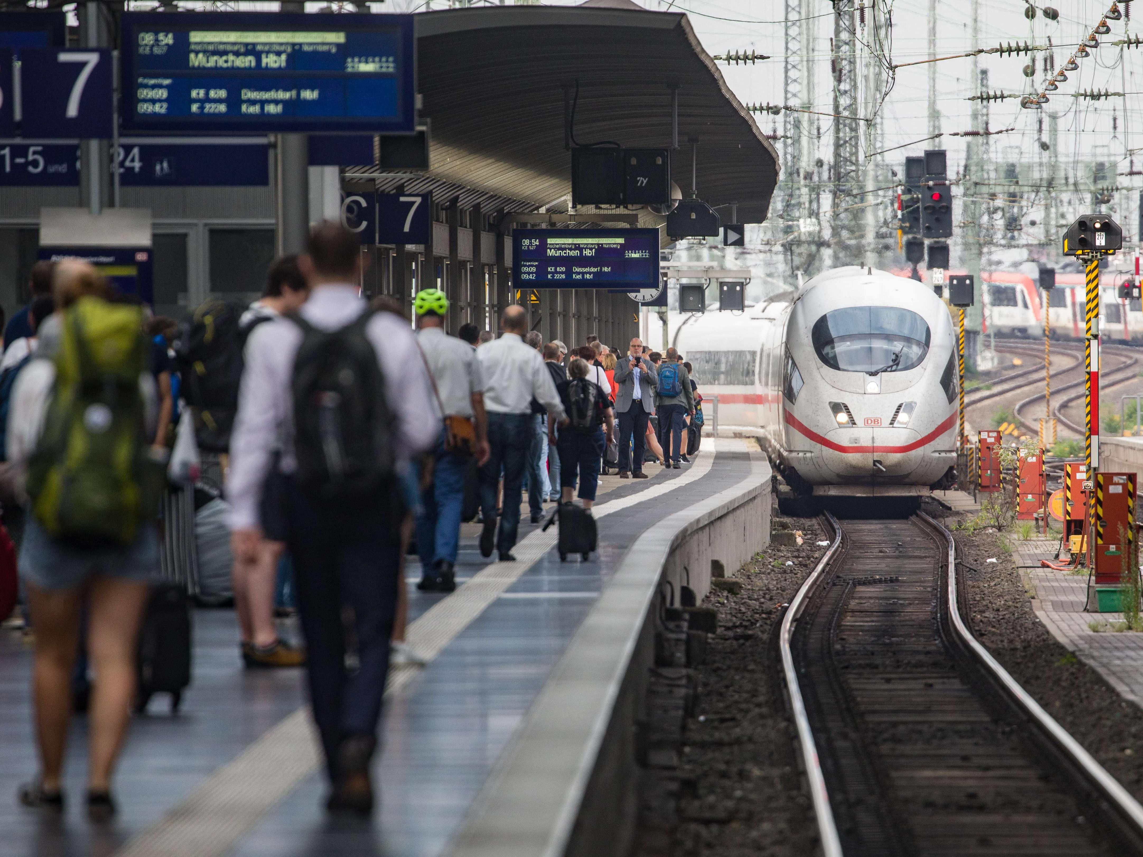 Der Frankfurter Bahnhof.