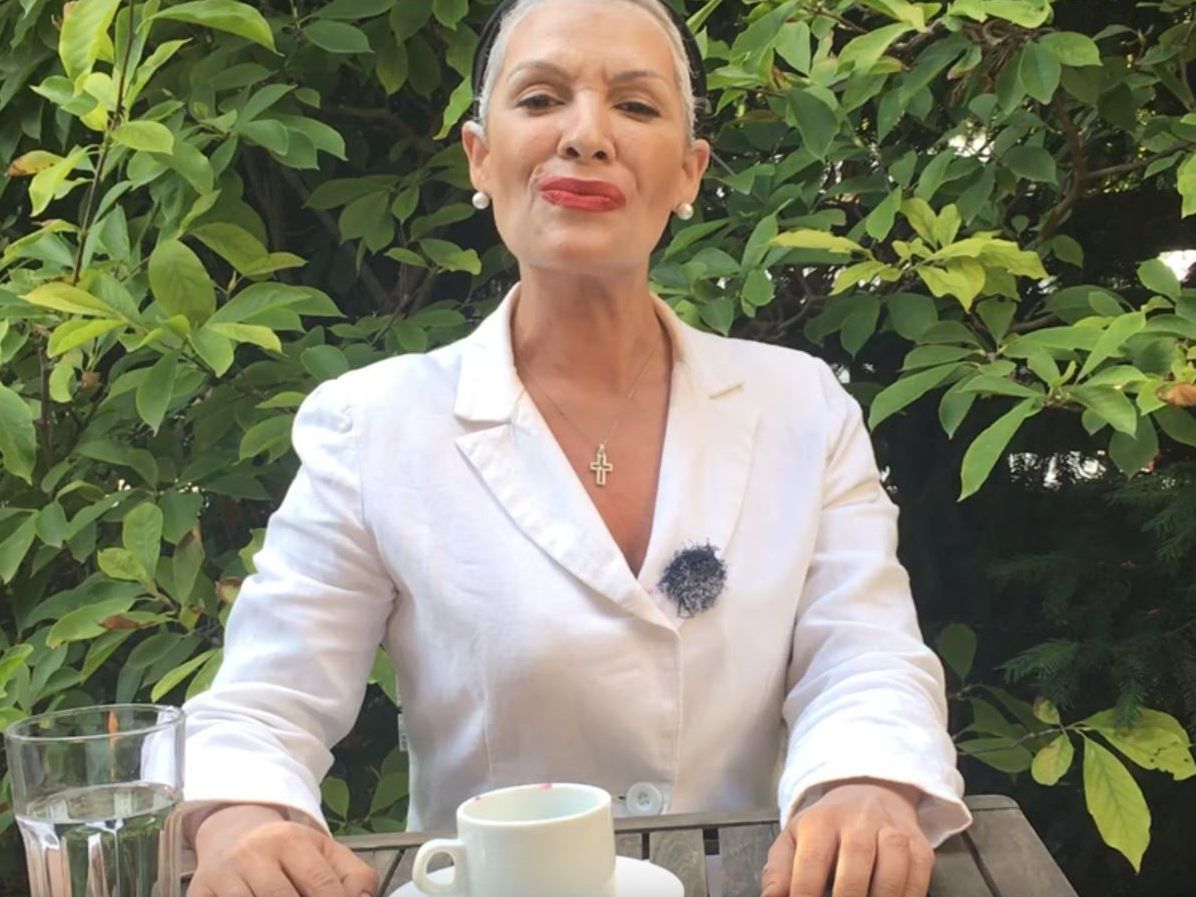 Aida Loos als Christiane Hörbiger. Aida Loos als Christiane Hörbiger.