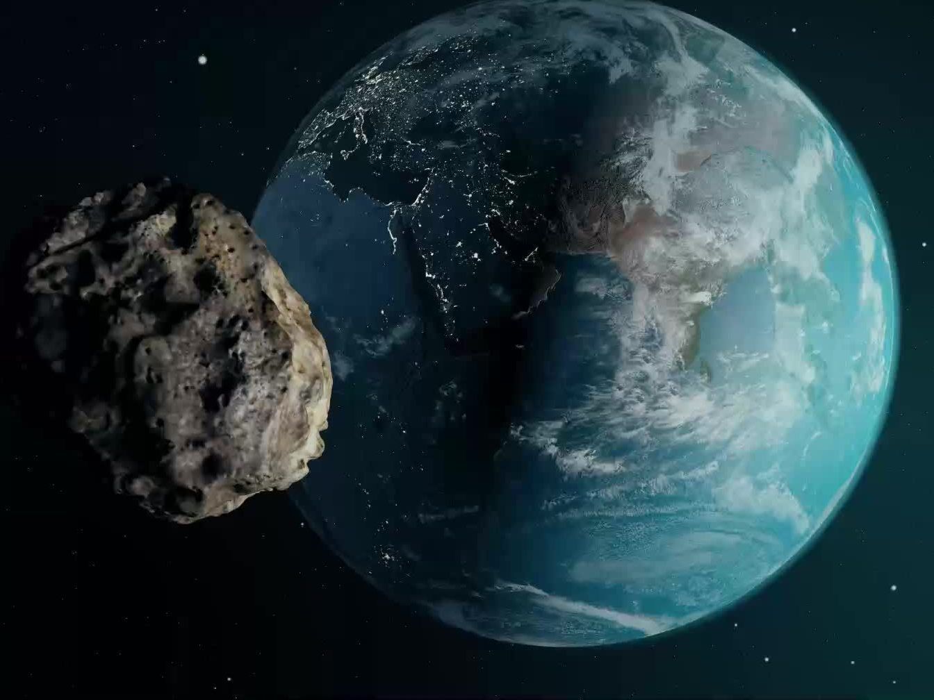 Der riesige Asteroid fliegt "relativ" knapp an der Erde vorbei.