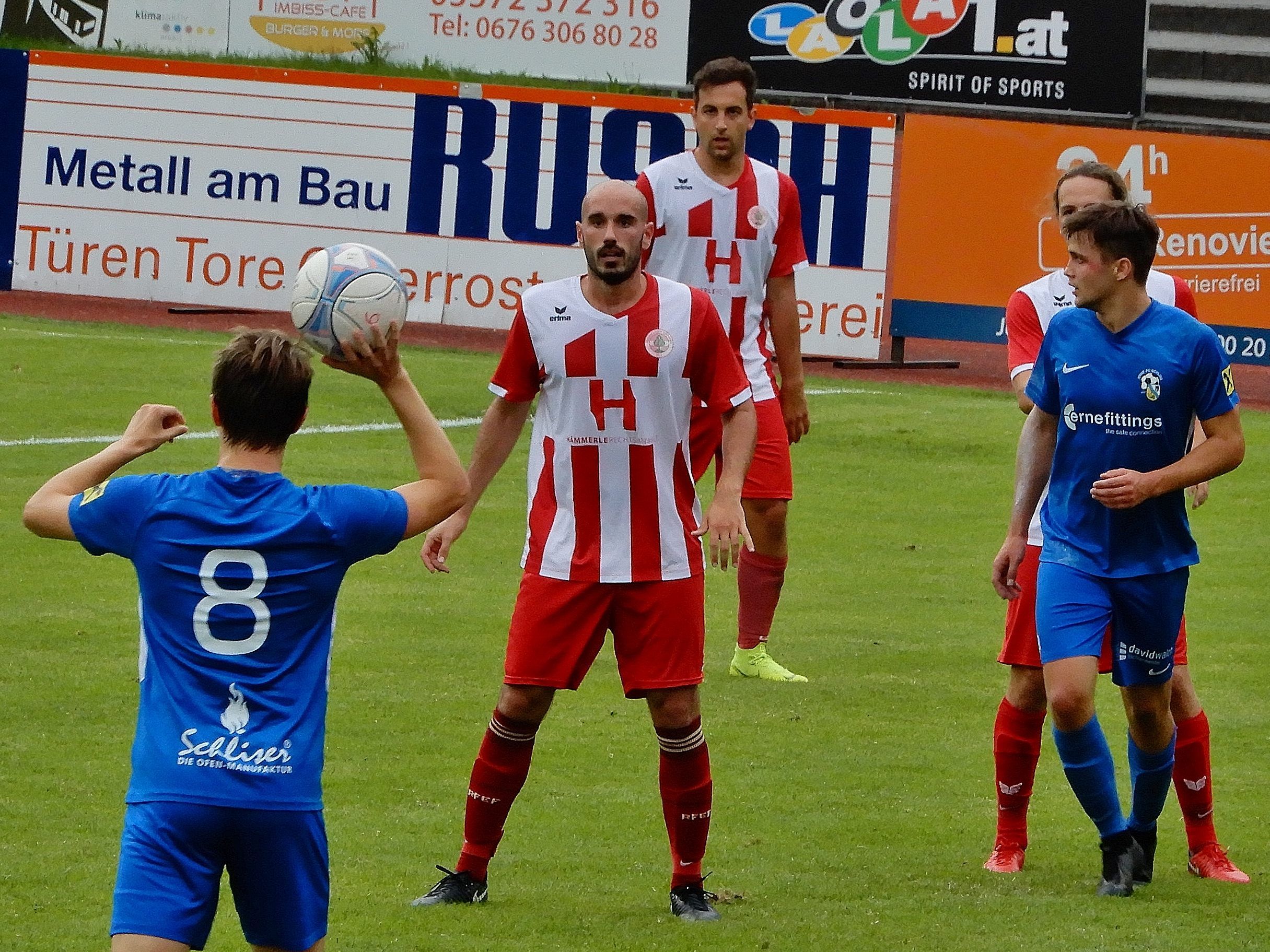 Gegen Schlins konnten die FCD-Amateure ihre gute Leistung vom Schwarzach-Spiel nicht wiederholen.