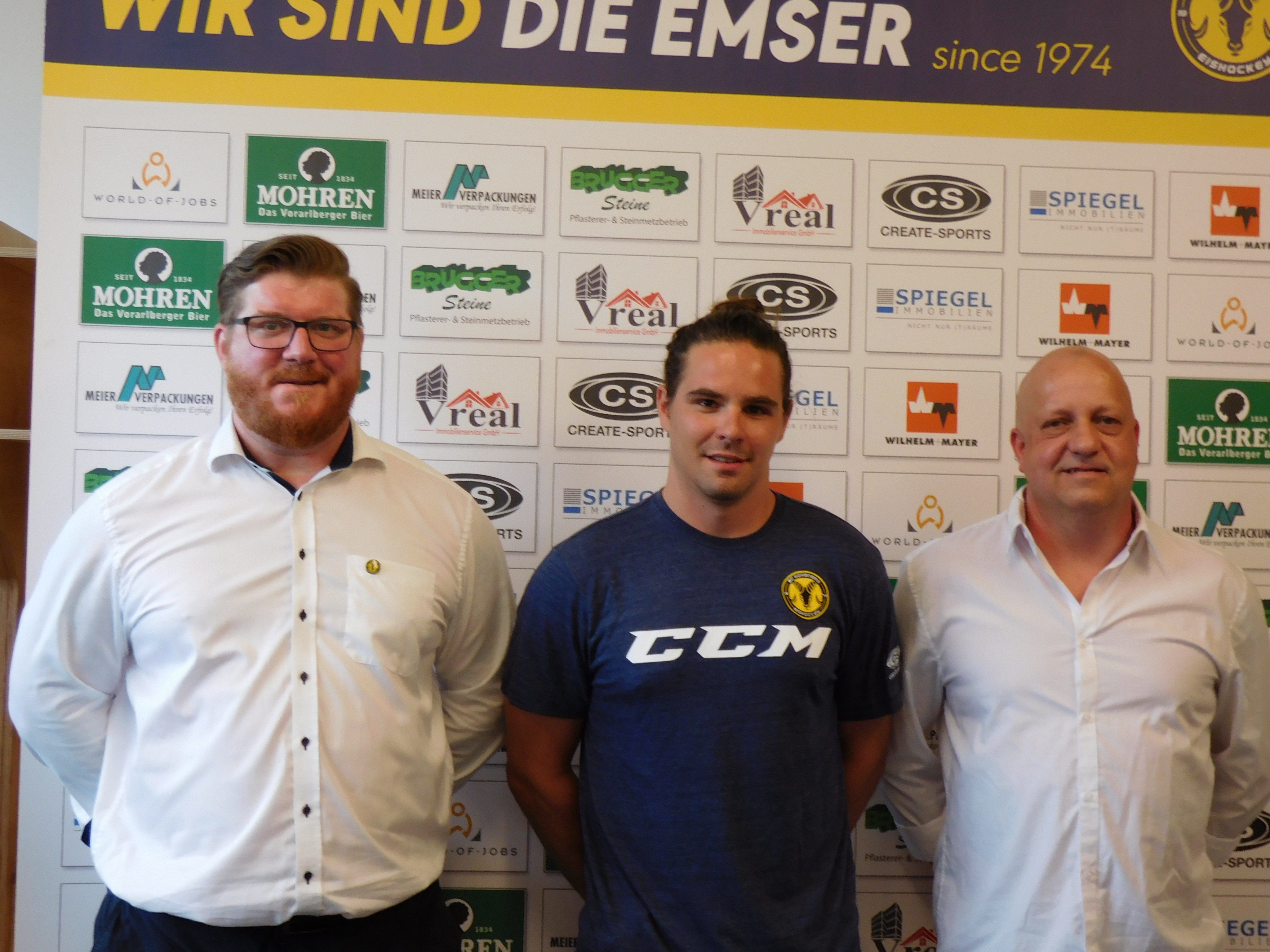 HSC Headcoach Heimo Lindner, Heimkehrer Martin Mairitsch und Co-Trainer Martin Vidmar HSC Headcoach Heimo Lindner, Heimkehrer Martin Mairitsch und Co-Trainer Martin Vidmar