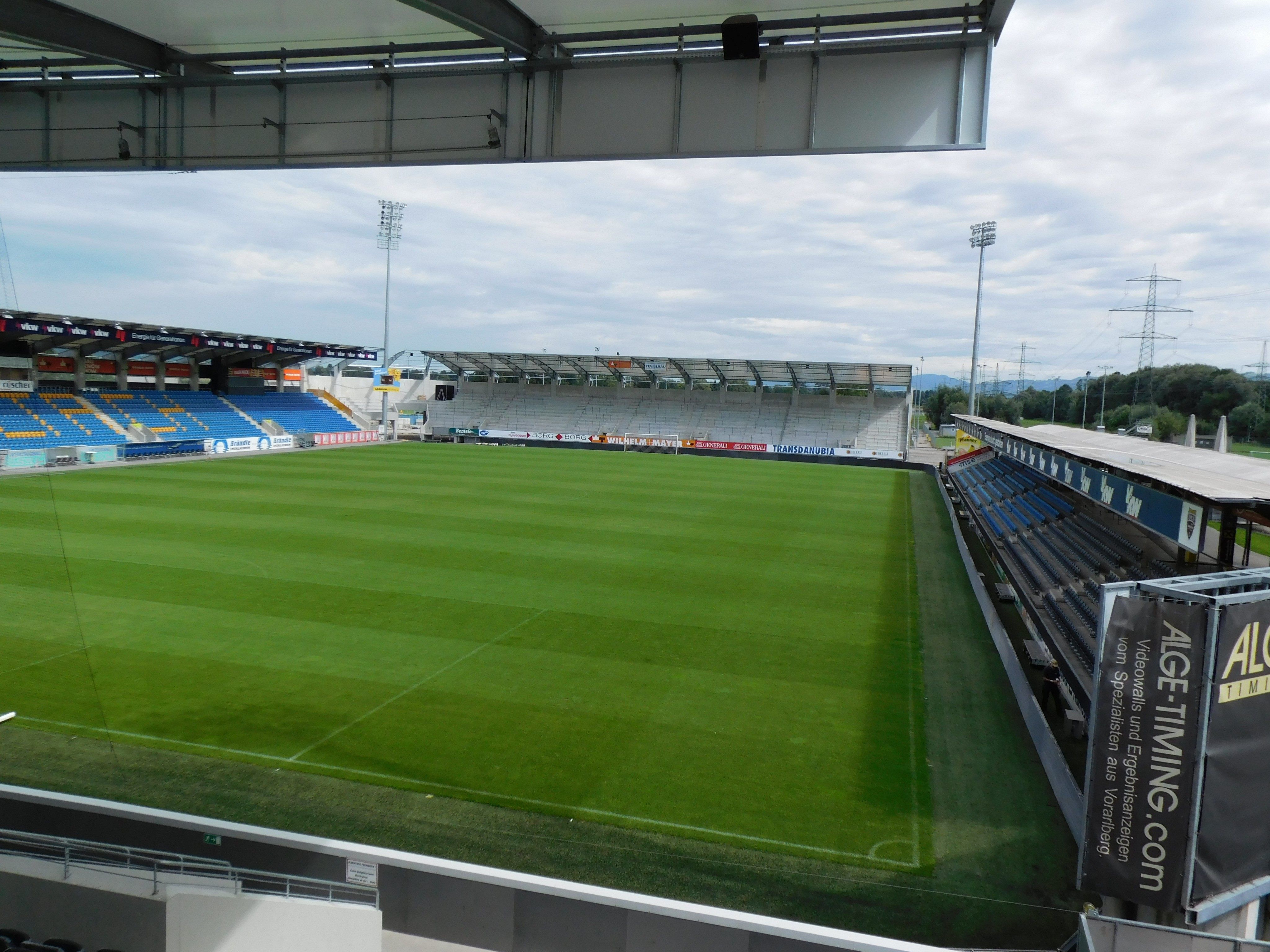 Der neue Gästesektor in der Cashpoint Arena steht vor der Fertigstellung