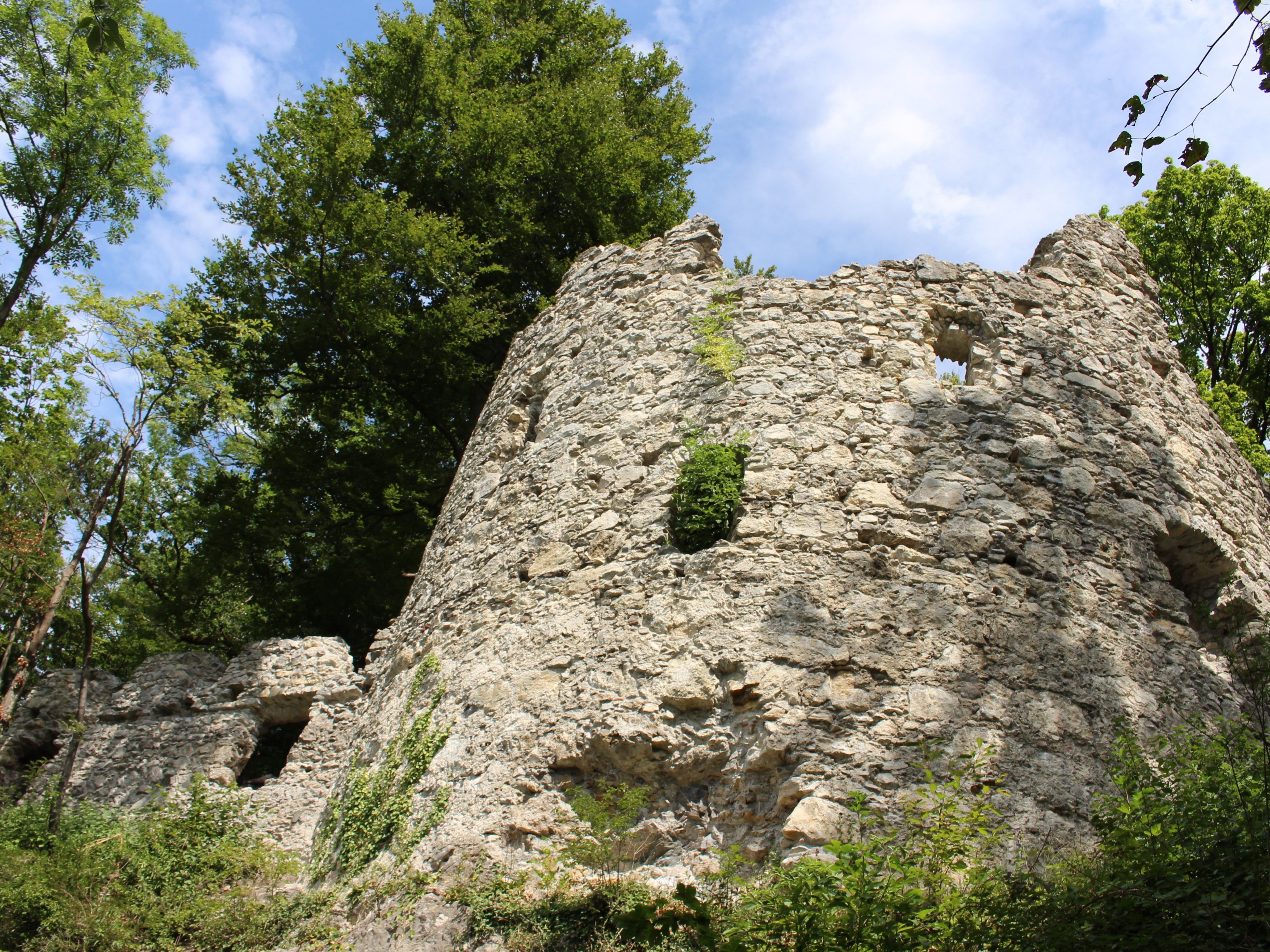 Der ausgeholzte und restaurierte Gefängnisturm.