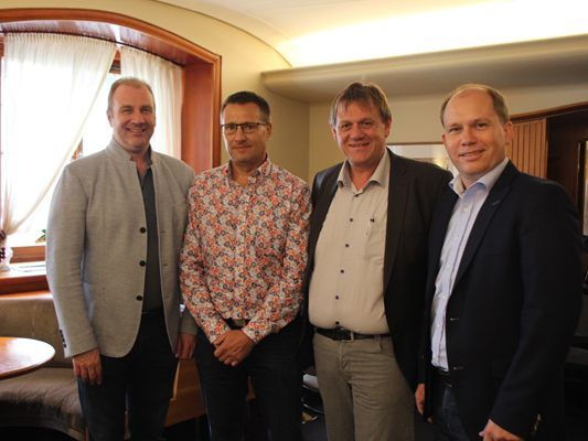 Peter Neier, Bürgermeister in Nüziders/ Christoph Thoma, Kulturstadtrat in Bludenz/ Martin Frohner, Kulturverein kult pur in Nüziders / Thomas Ludescher, Tal-SCHAFFT-Kultur in Bürs/Bürserberg/Brand Peter Neier, Bürgermeister in Nüziders/ Christoph Thoma, Kulturstadtrat in Bludenz/ Martin Frohner, Kulturverein kult pur in Nüziders / Thomas Ludescher, Tal-SCHAFFT-Kultur in Bürs/Bürserberg/Brand