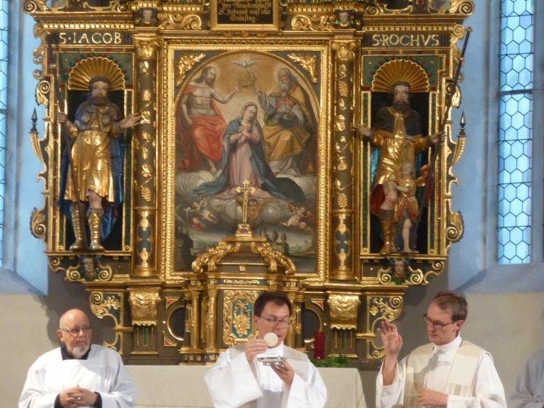 Dekan Rainer Büchel und Kaplan Mathias Bitsche beim Annatagsgottesdienst 2019 Dekan Rainer Büchel und Kaplan Mathias Bitsche beim Annatagsgottesdienst 2019