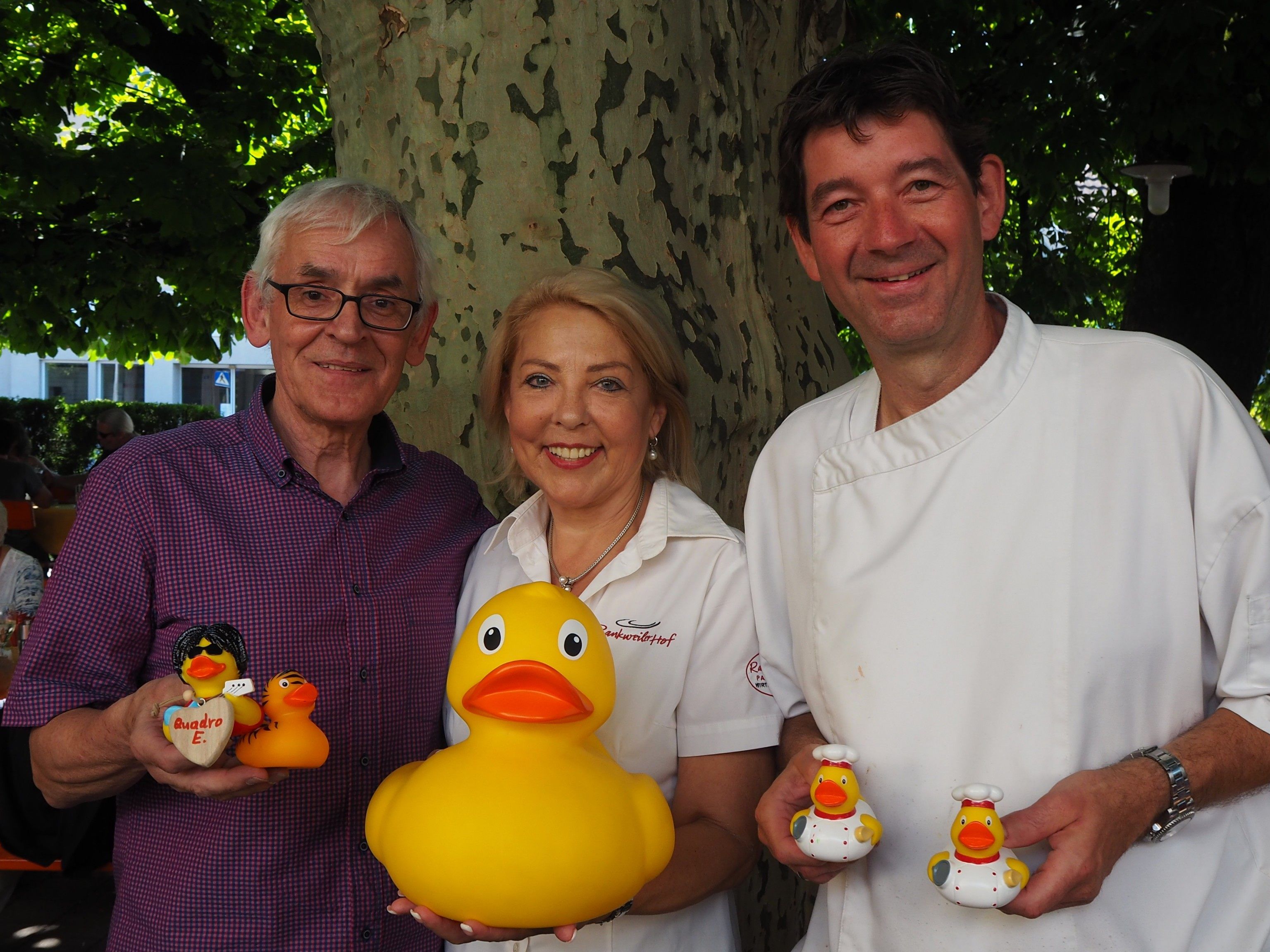 Quadro Ernst, mit den Gastgebern Roland und Martina Vith vom Rankler Hof